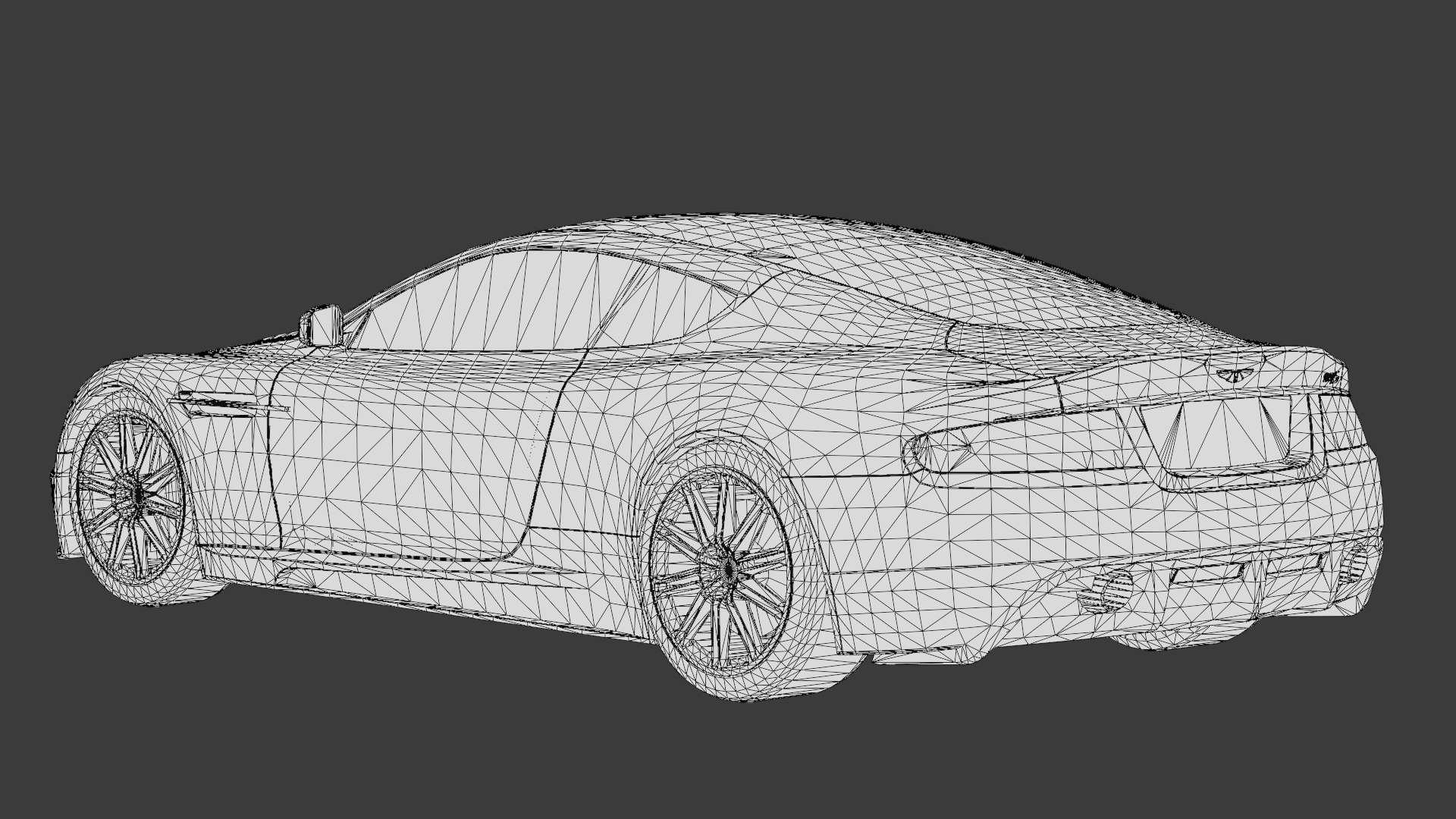 Aston Martin DBS 2008 Luxury Sports Car Asset Low-poly 3D model_21