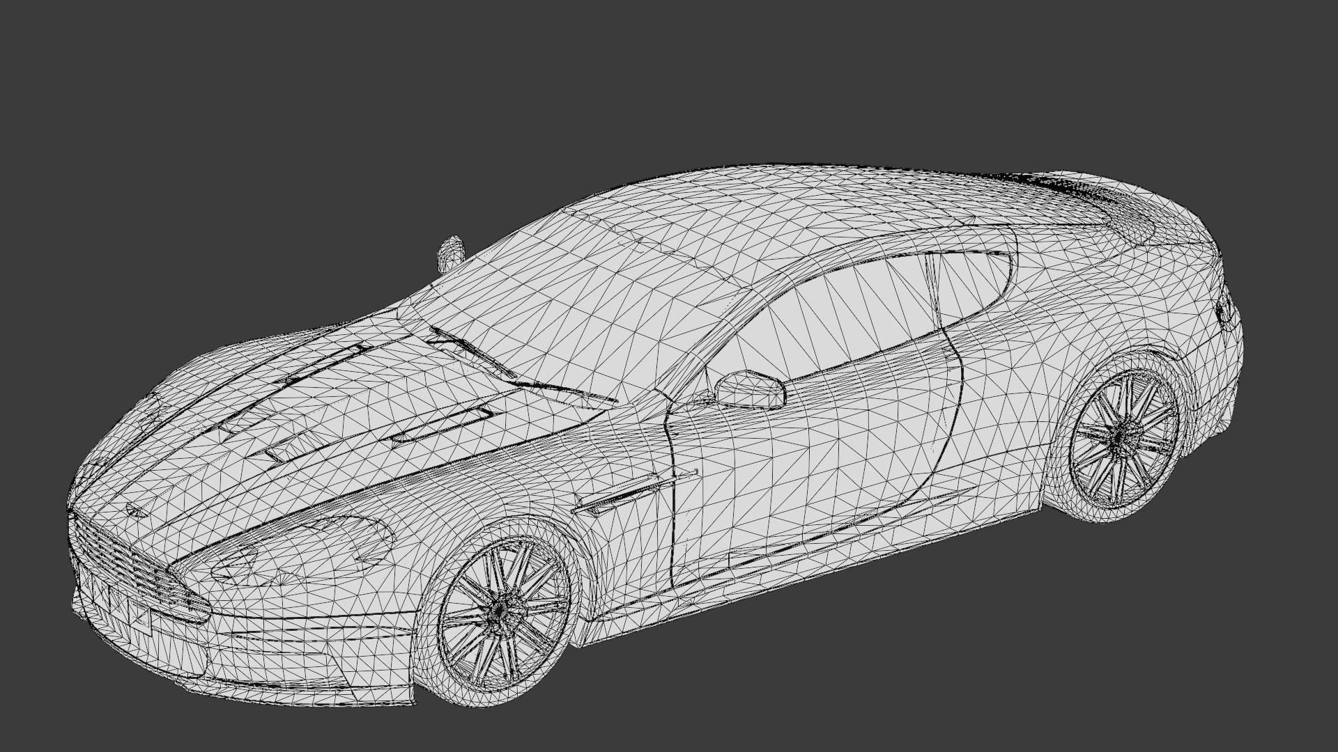 Aston Martin DBS 2008 Luxury Sports Car Asset Low-poly 3D model_29