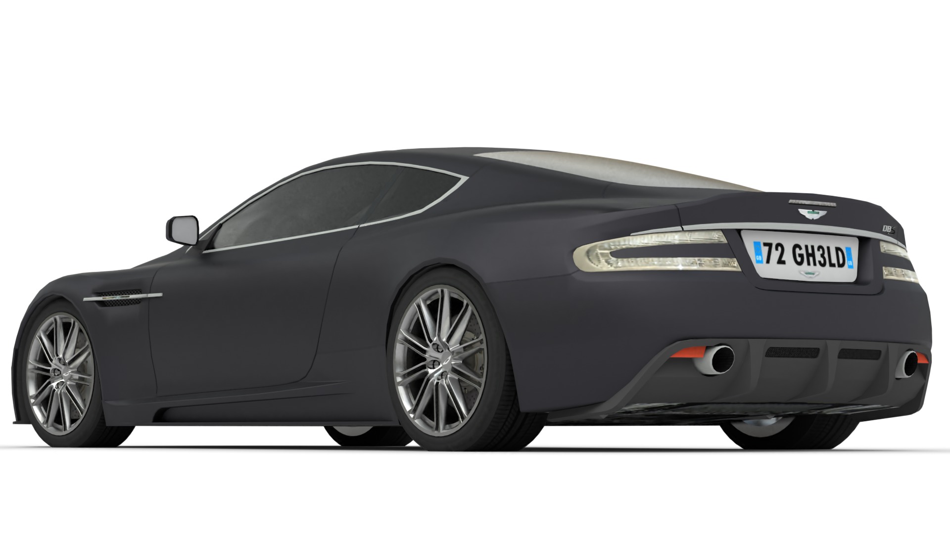 Aston Martin DBS 2008 Luxury Sports Car Asset Low-poly 3D model_1