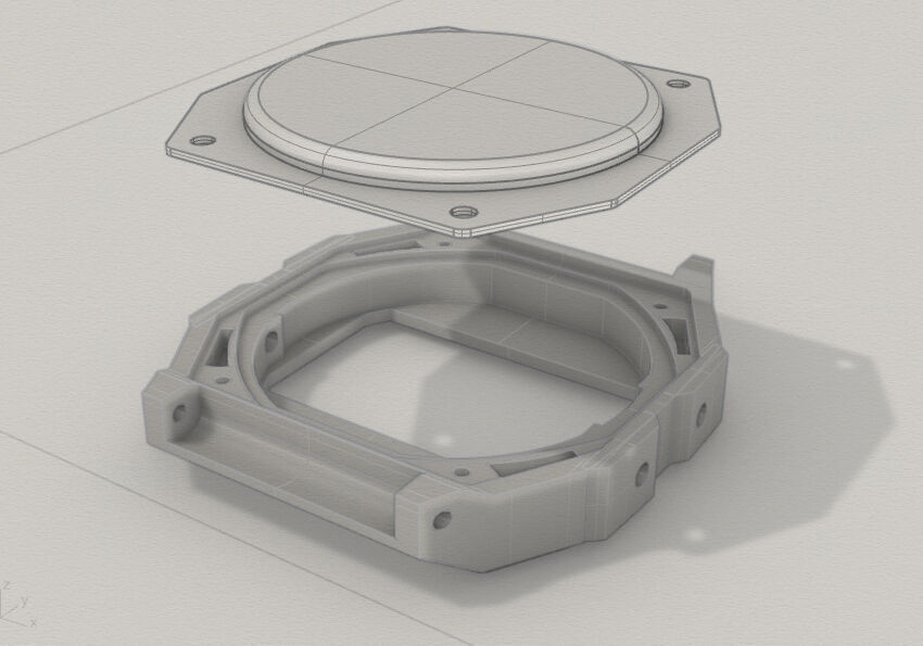 3D Case compatible with F91 watch 3D print model_21