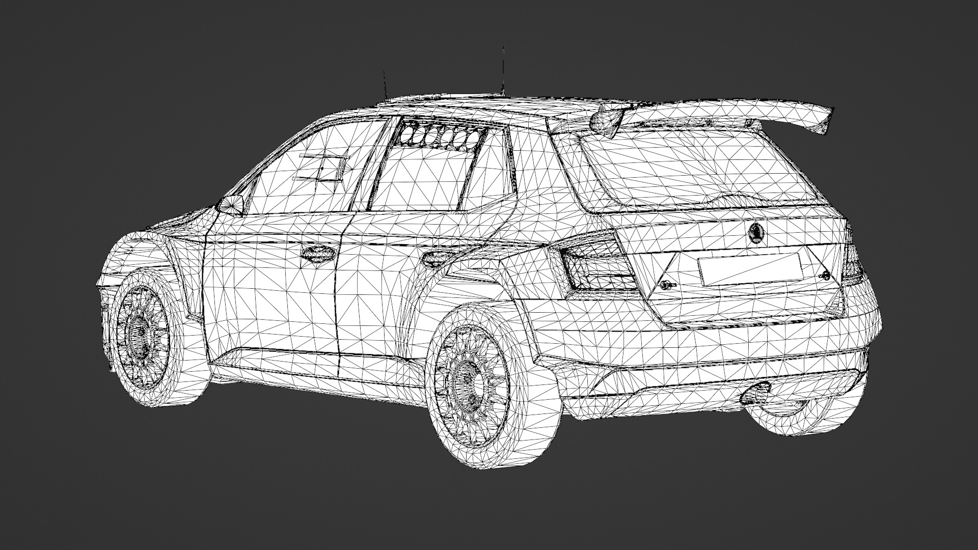 2018 Skoda Fabia R5 3D Model Rally Car Ready for Games Renders Low-poly 3D model_10