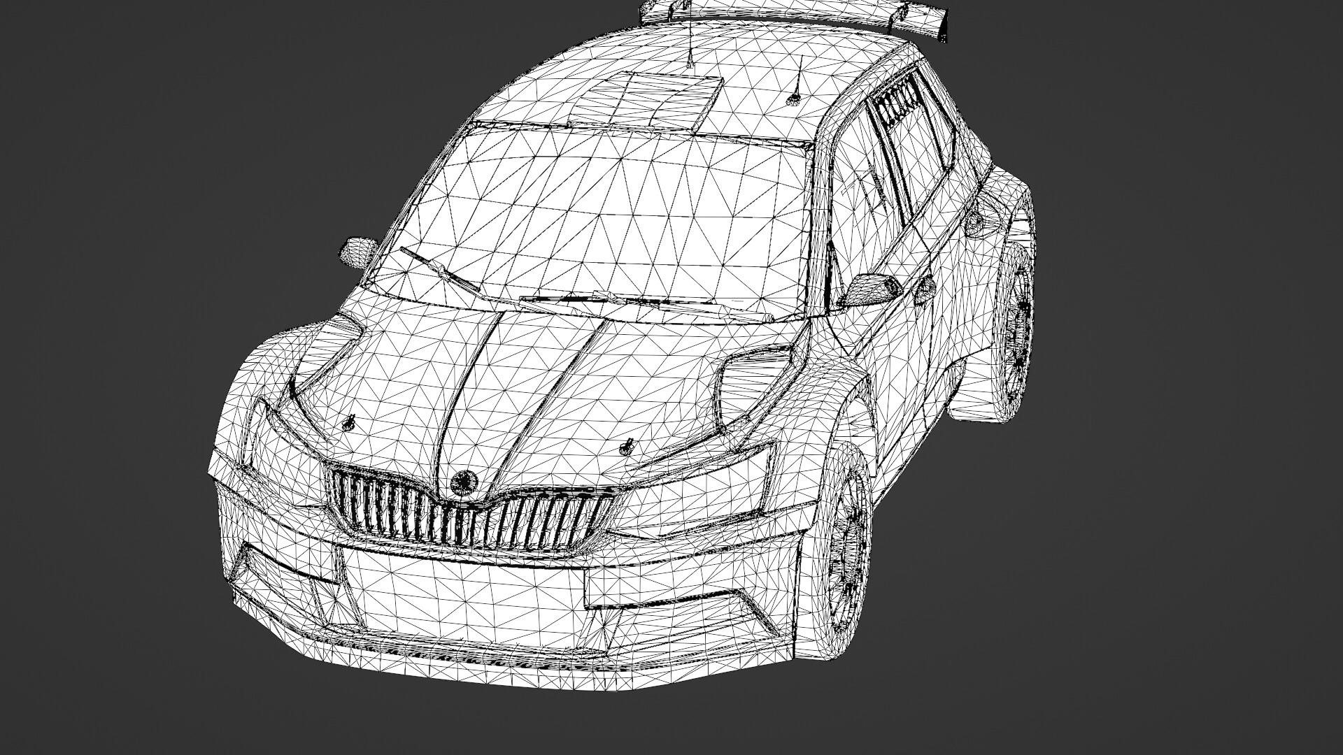2018 Skoda Fabia R5 3D Model Rally Car Ready for Games Renders Low-poly 3D model_19