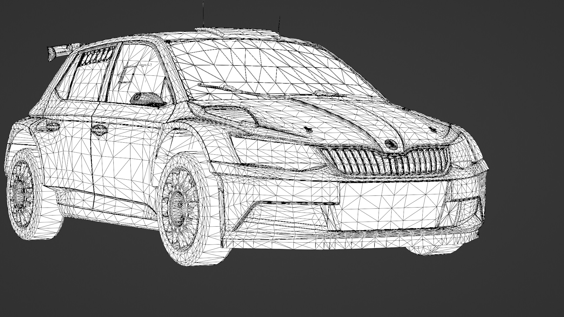 2018 Skoda Fabia R5 3D Model Rally Car Ready for Games Renders Low-poly 3D model_18