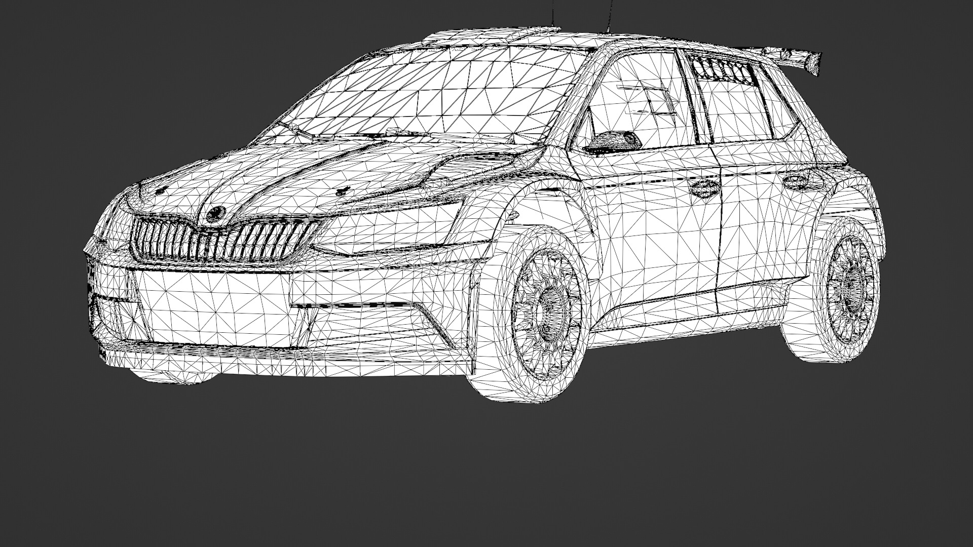 2018 Skoda Fabia R5 3D Model Rally Car Ready for Games Renders Low-poly 3D model_13