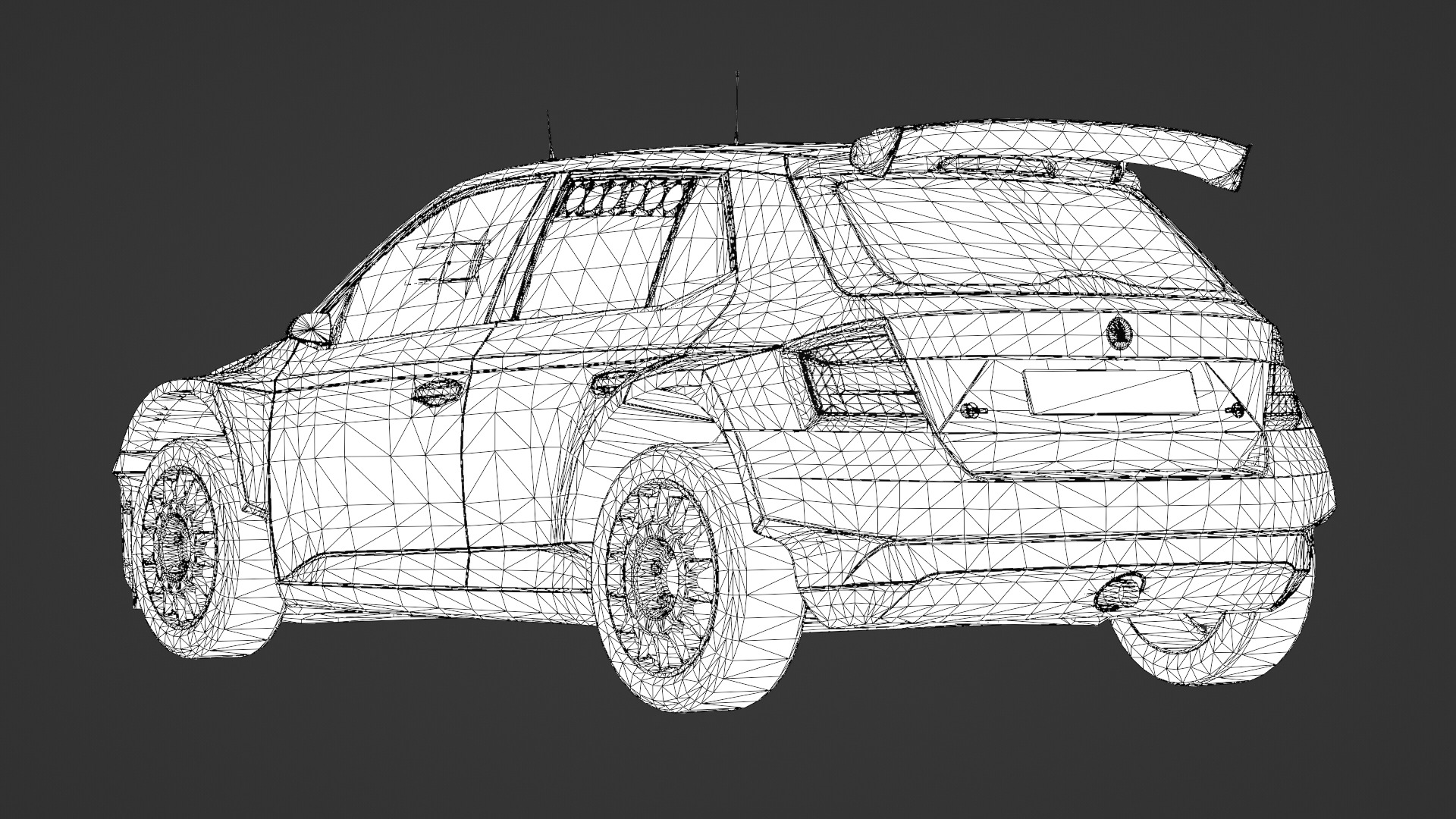 2018 Skoda Fabia R5 3D Model Rally Car Ready for Games Renders Low-poly 3D model_15