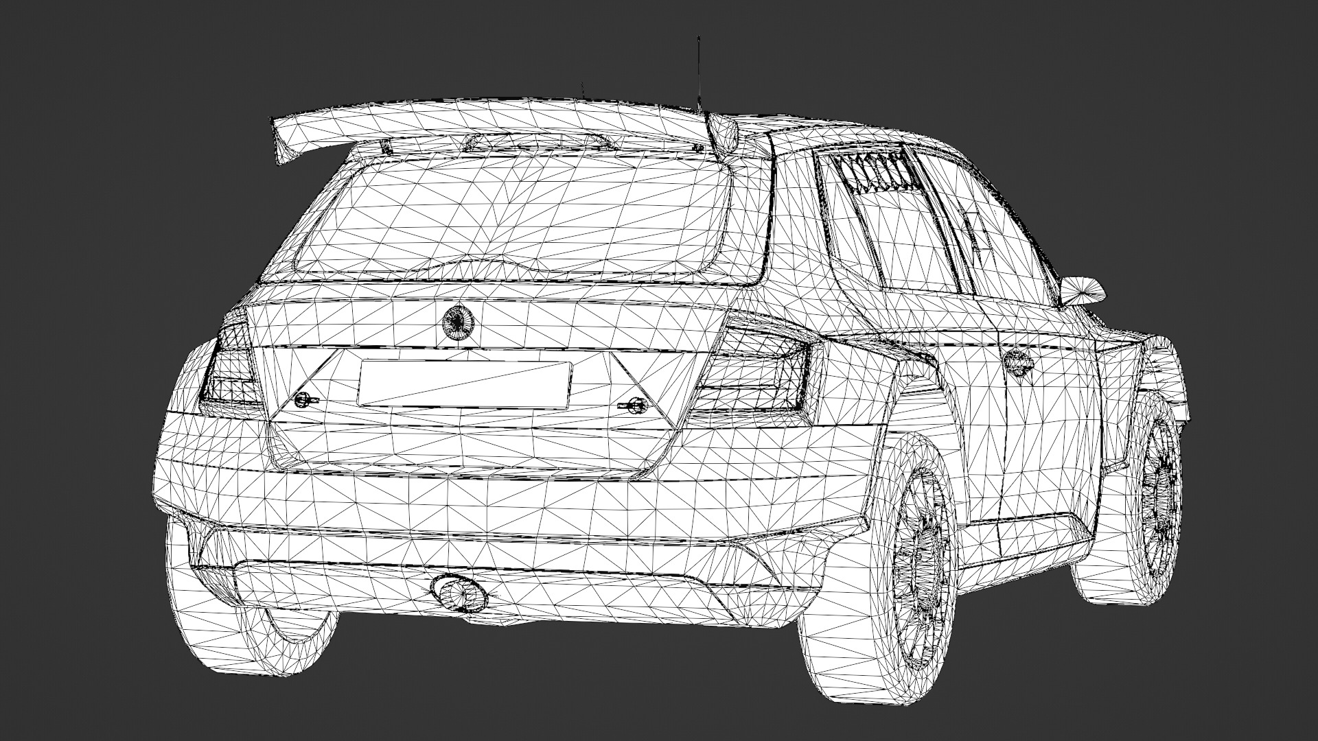 2018 Skoda Fabia R5 3D Model Rally Car Ready for Games Renders Low-poly 3D model_16