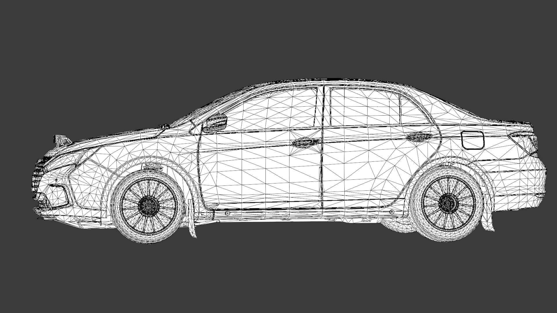 BYD Qin 3D Model Modern Electric Sedan for Game Use Low-poly 3D model_12