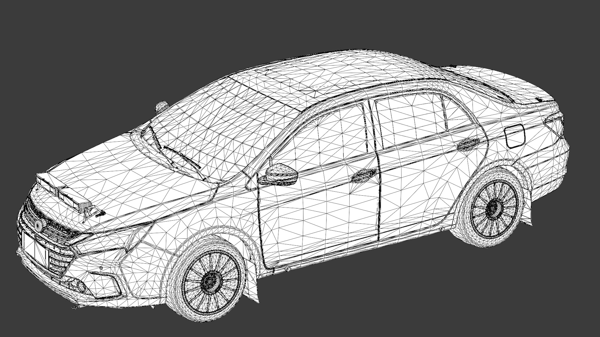 BYD Qin 3D Model Modern Electric Sedan for Game Use Low-poly 3D model_18