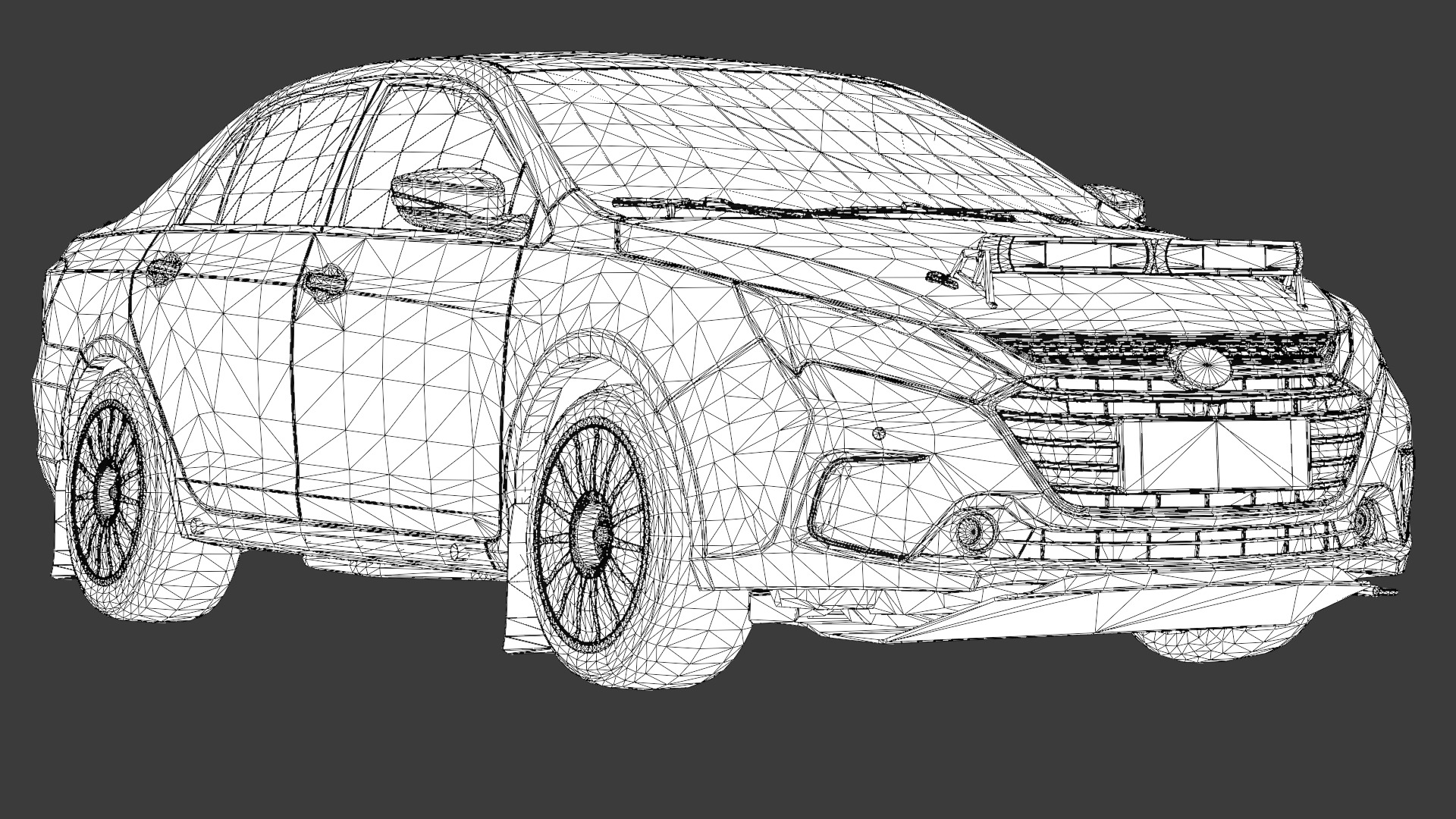 BYD Qin 3D Model Modern Electric Sedan for Game Use Low-poly 3D model_16