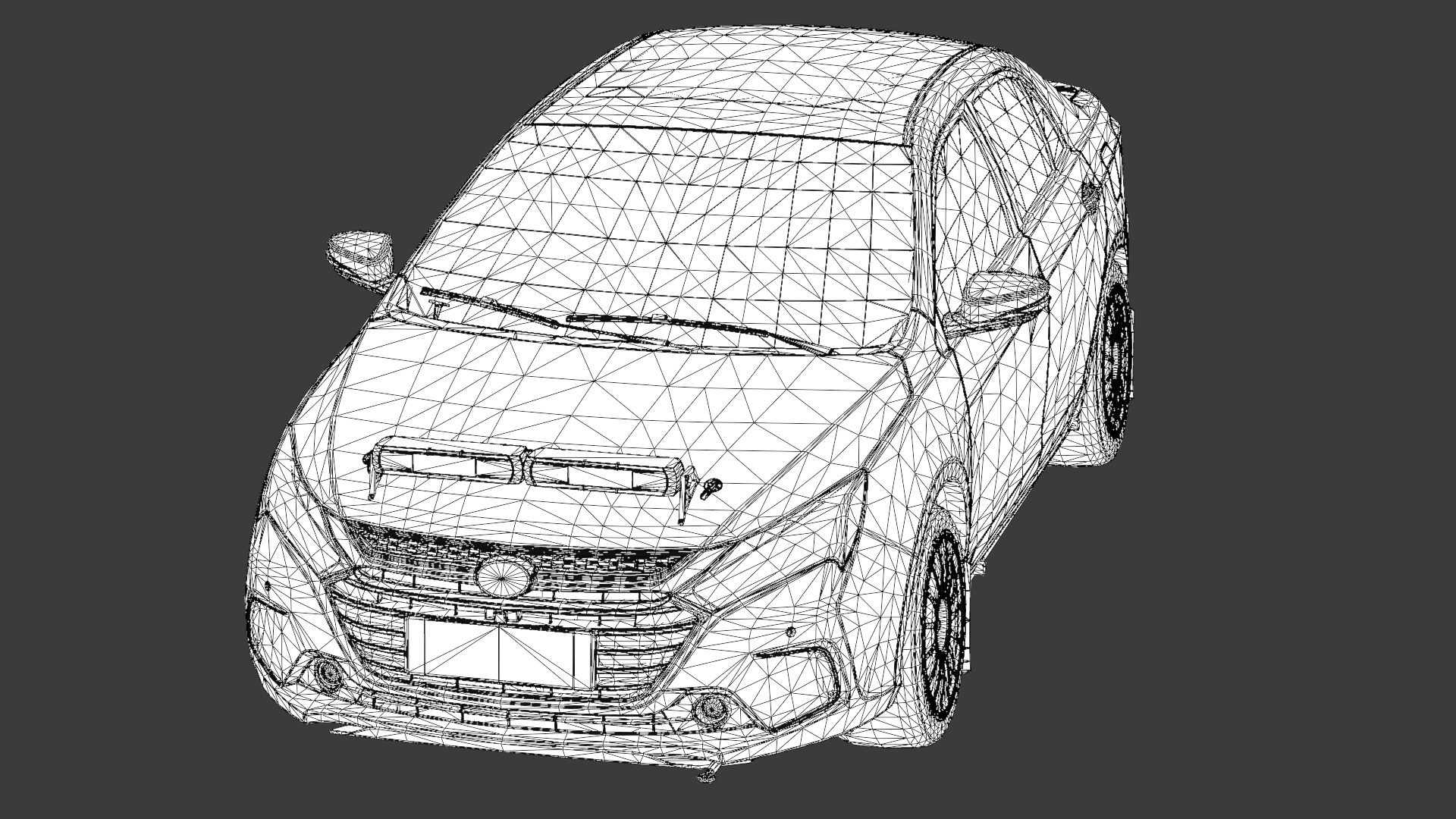 BYD Qin 3D Model Modern Electric Sedan for Game Use Low-poly 3D model_17