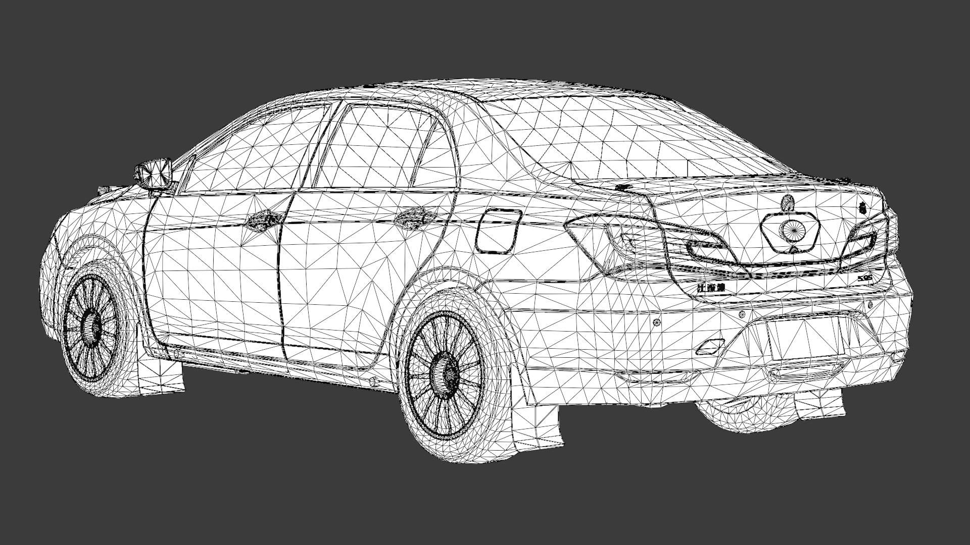 BYD Qin 3D Model Modern Electric Sedan for Game Use Low-poly 3D model_19