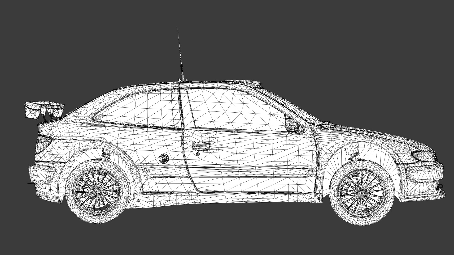 Citroen Xsara Kit Car Low-poly 3D model_14