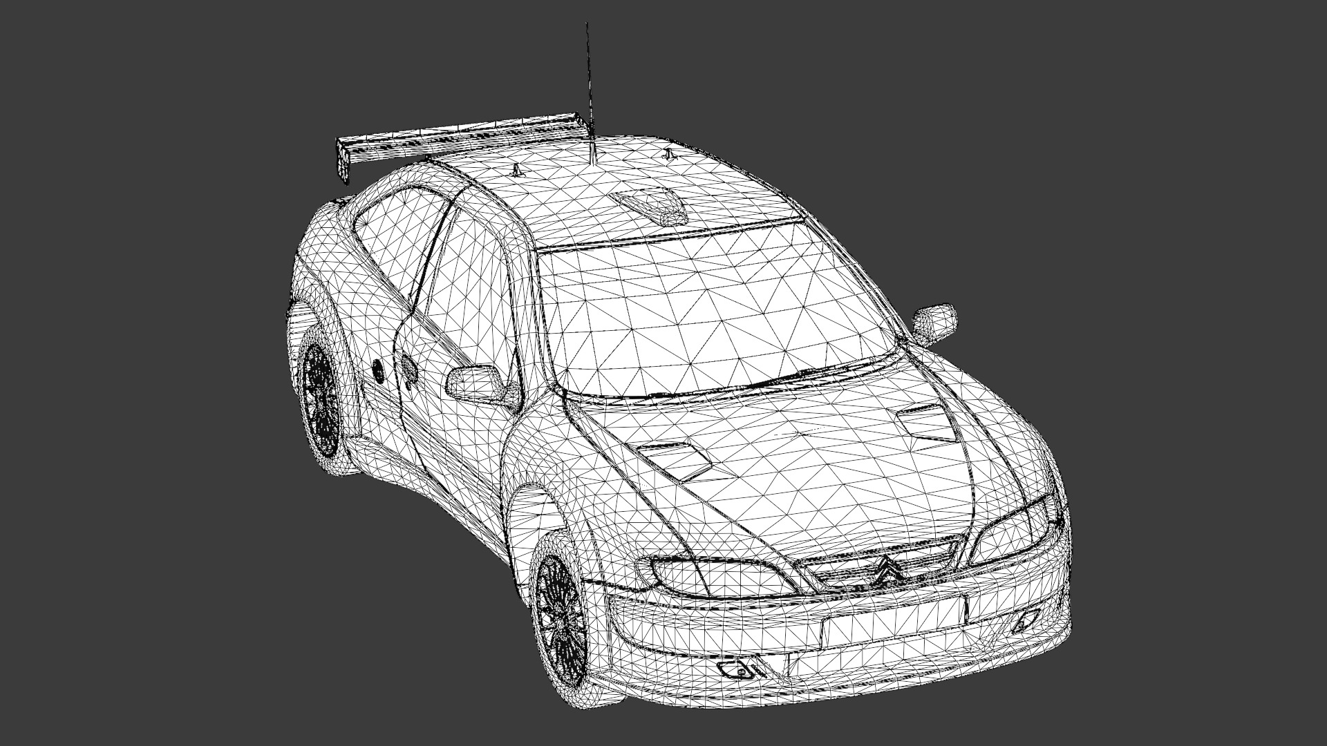 Citroen Xsara Kit Car Low-poly 3D model_15