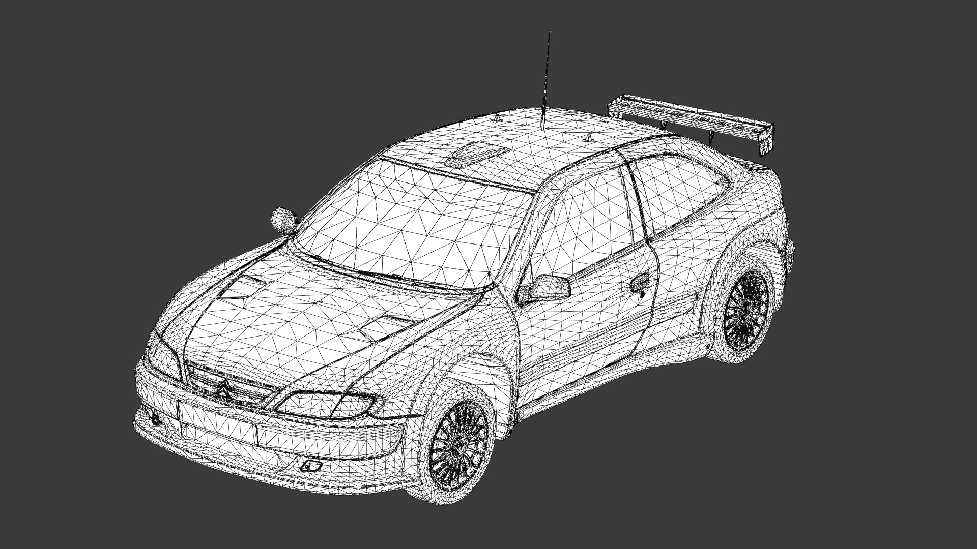 Citroen Xsara Kit Car Low-poly 3D model_16