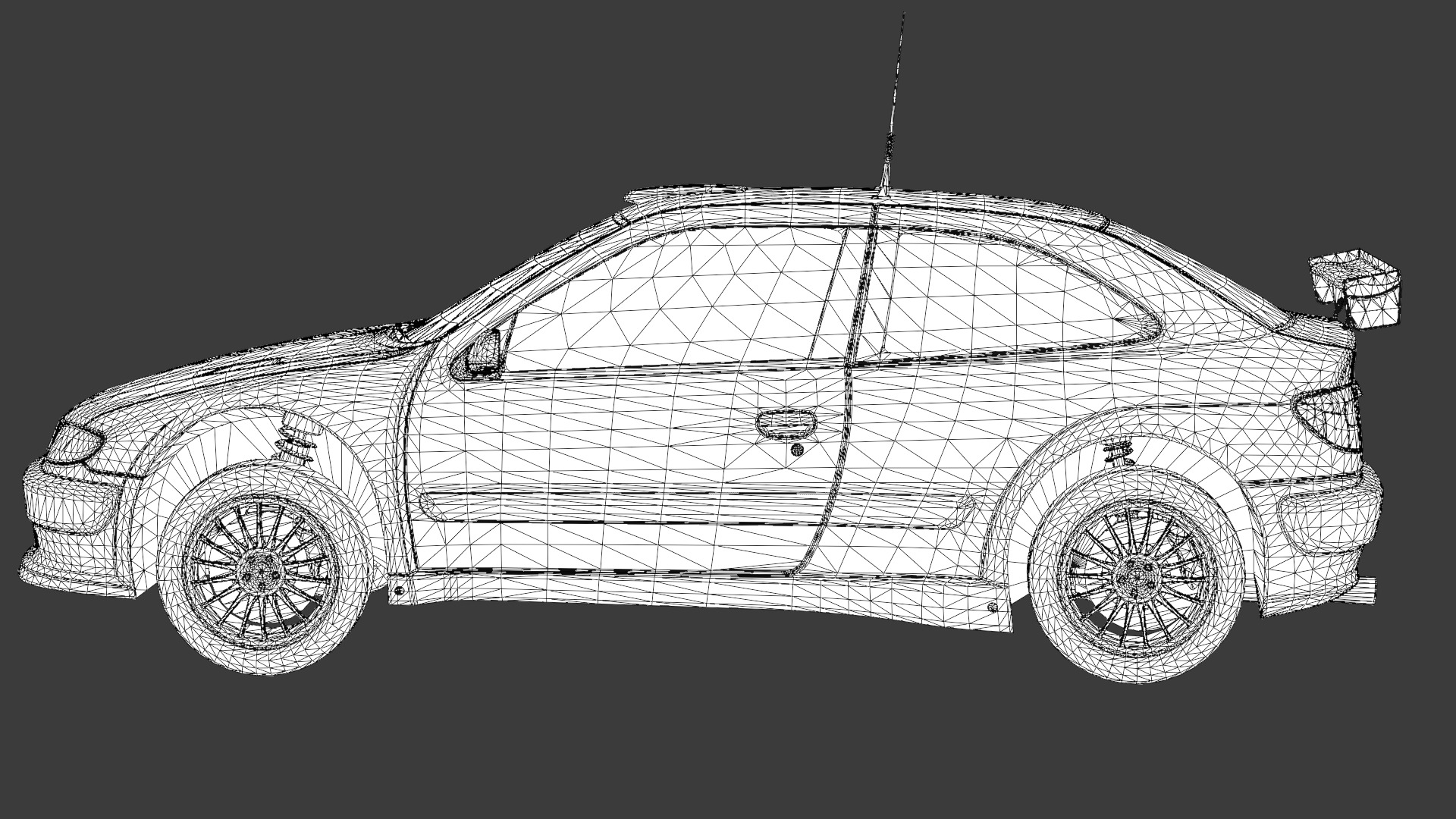 Citroen Xsara Kit Car Low-poly 3D model_11
