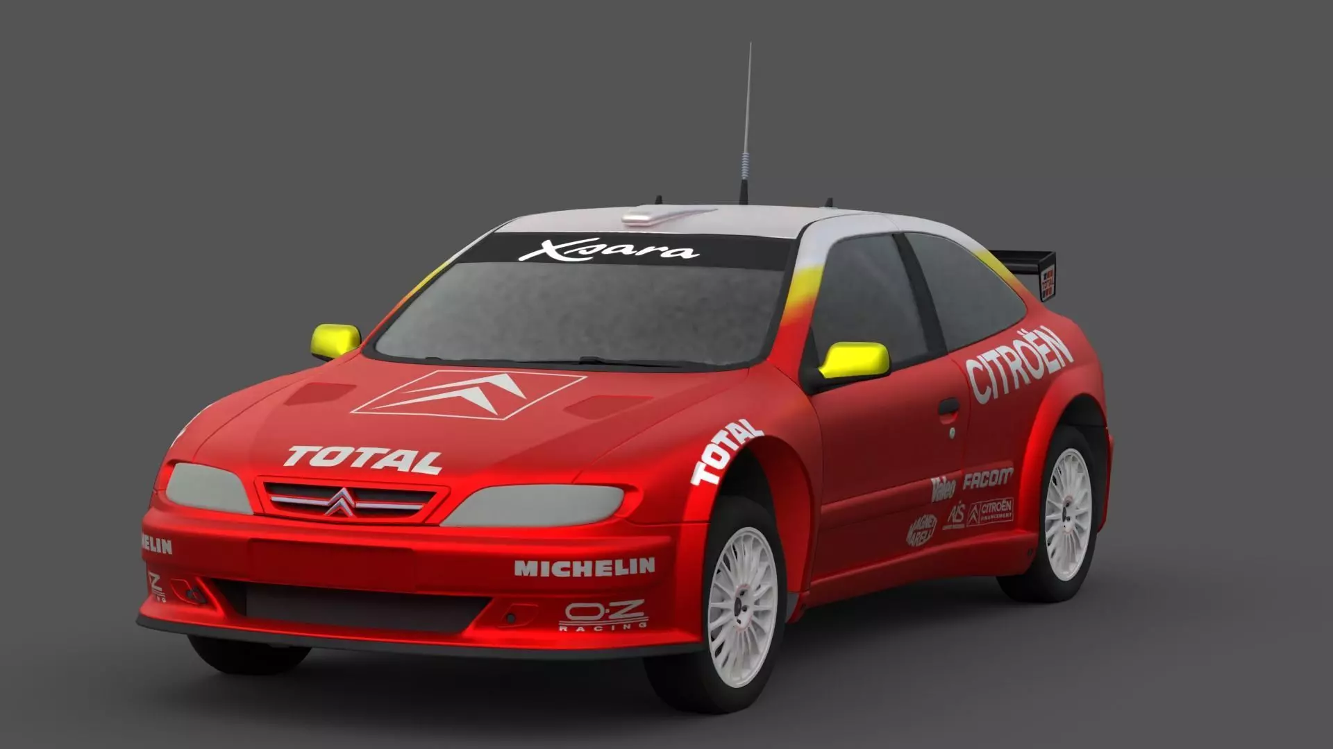 Citroen Xsara Kit Car Low-poly 3D model_0