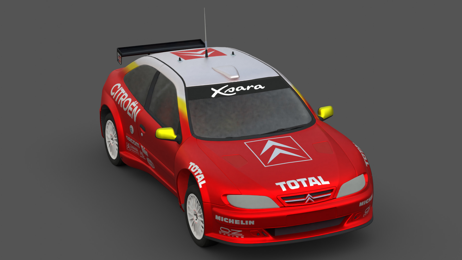 Citroen Xsara Kit Car Low-poly 3D model_5