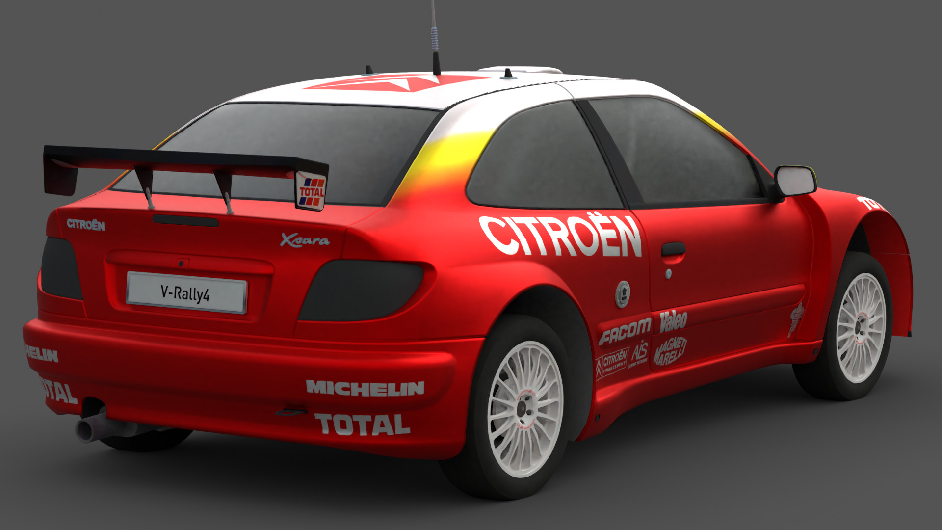 Citroen Xsara Kit Car Low-poly 3D model_8