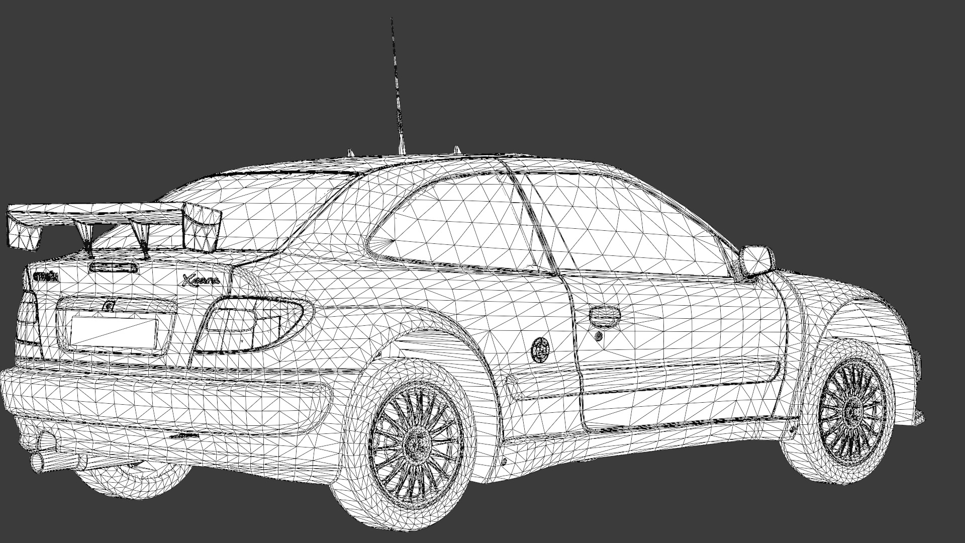 Citroen Xsara Kit Car Low-poly 3D model_13