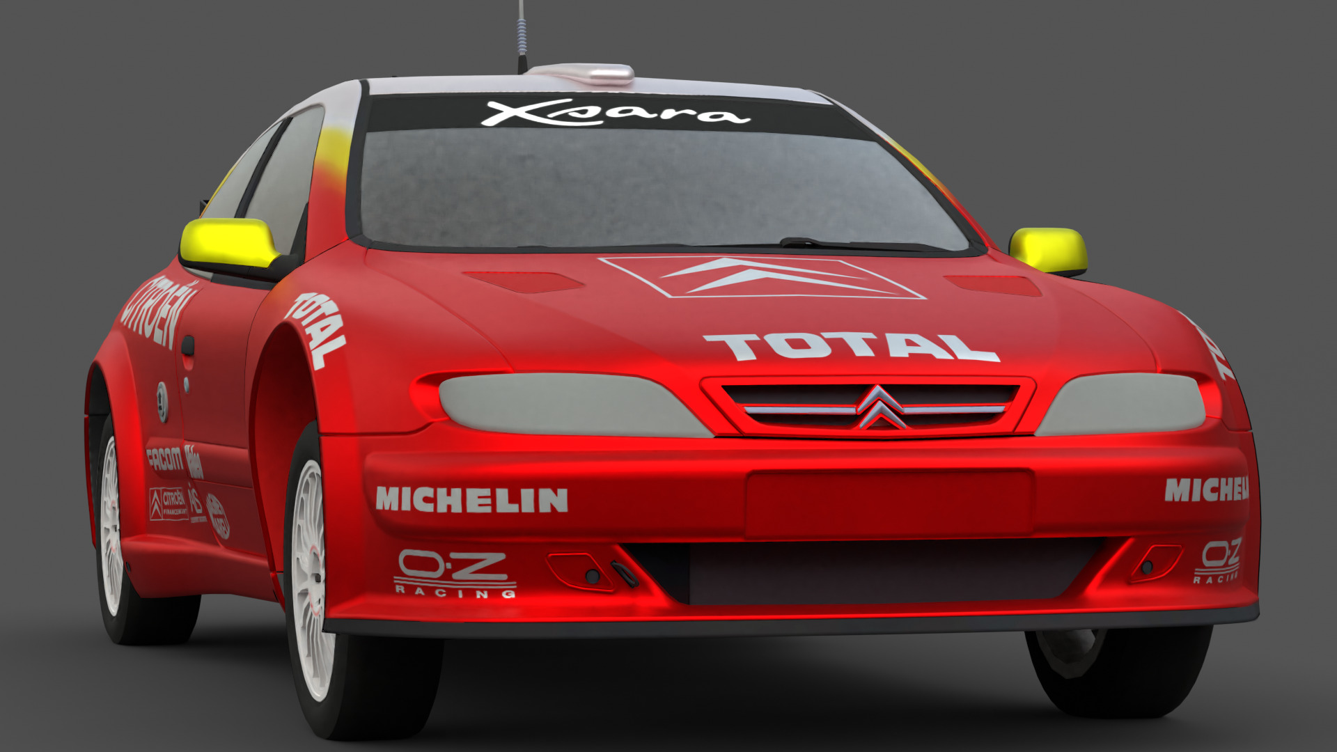 Citroen Xsara Kit Car Low-poly 3D model_9