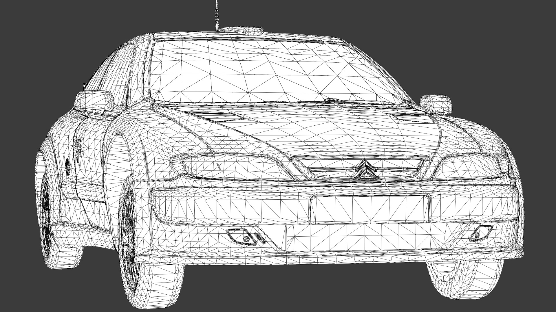 Citroen Xsara Kit Car Low-poly 3D model_19