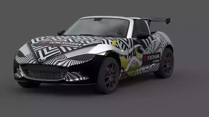 Mazda MX-5 Miata 3D Model Realistic Game Ready Roadster Low-poly 3D model Mazda MX-5 Miata 3D Model Realistic Game Ready Roadster Low-poly 3D model