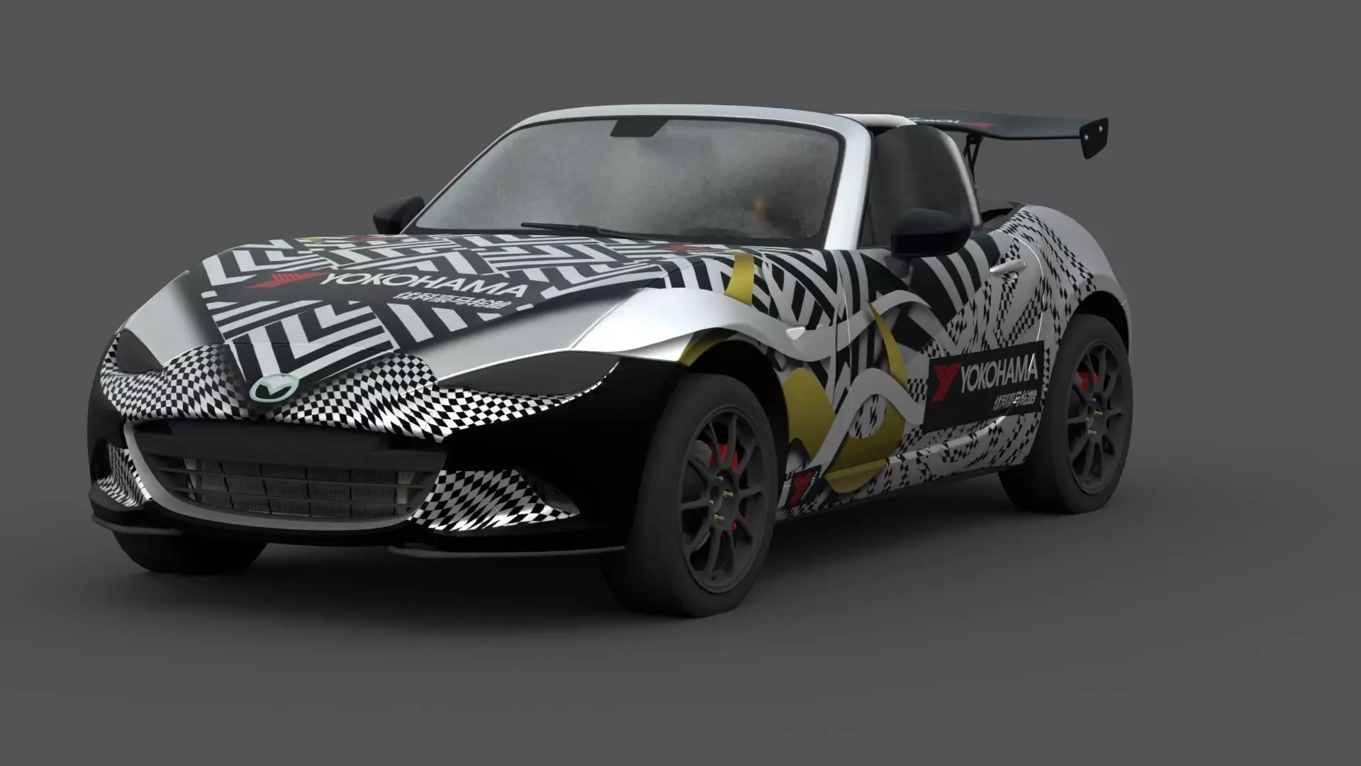 Mazda MX-5 Miata 3D Model Realistic Game Ready Roadster Low-poly 3D model_0