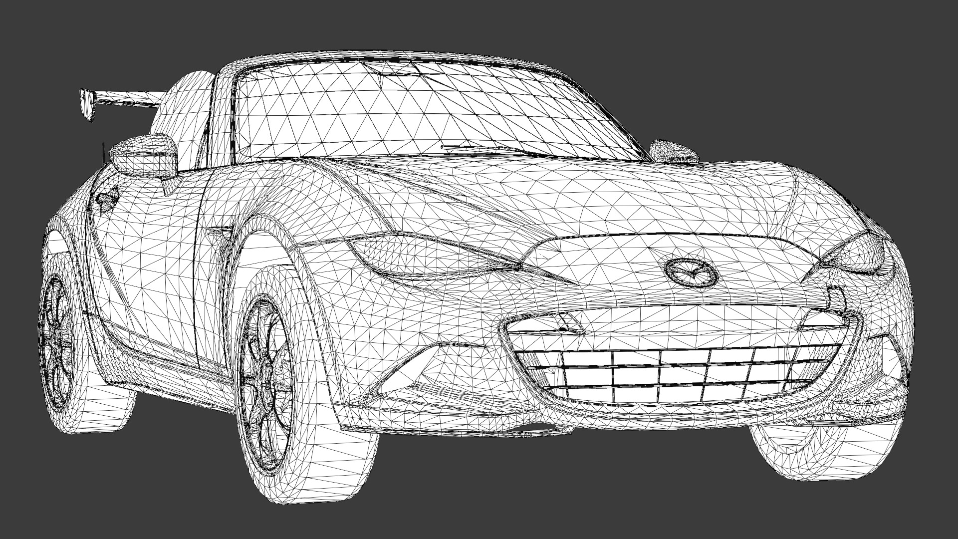 Mazda MX-5 Miata 3D Model Realistic Game Ready Roadster Low-poly 3D model_14