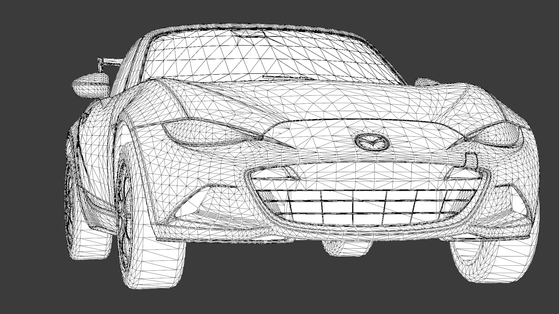 Mazda MX-5 Miata 3D Model Realistic Game Ready Roadster Low-poly 3D model_19