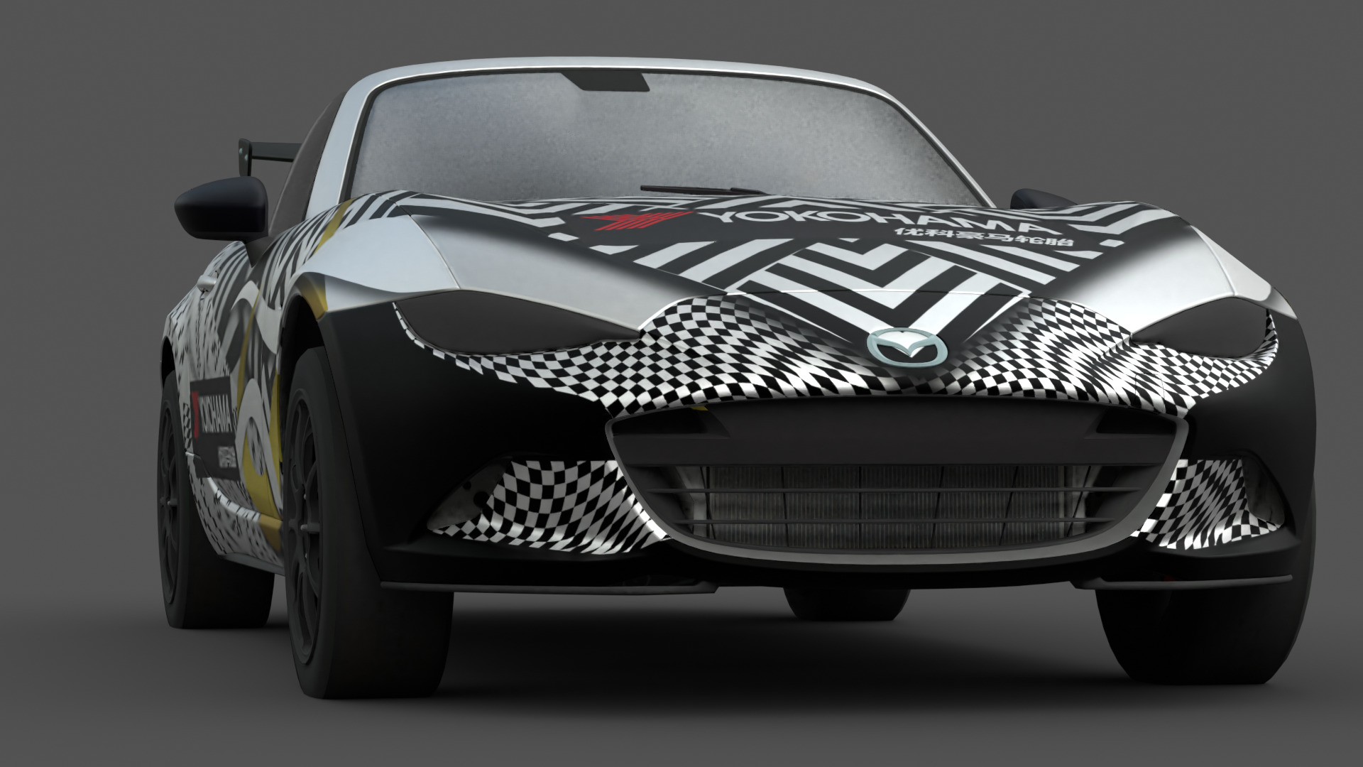 Mazda MX-5 Miata 3D Model Realistic Game Ready Roadster Low-poly 3D model_9