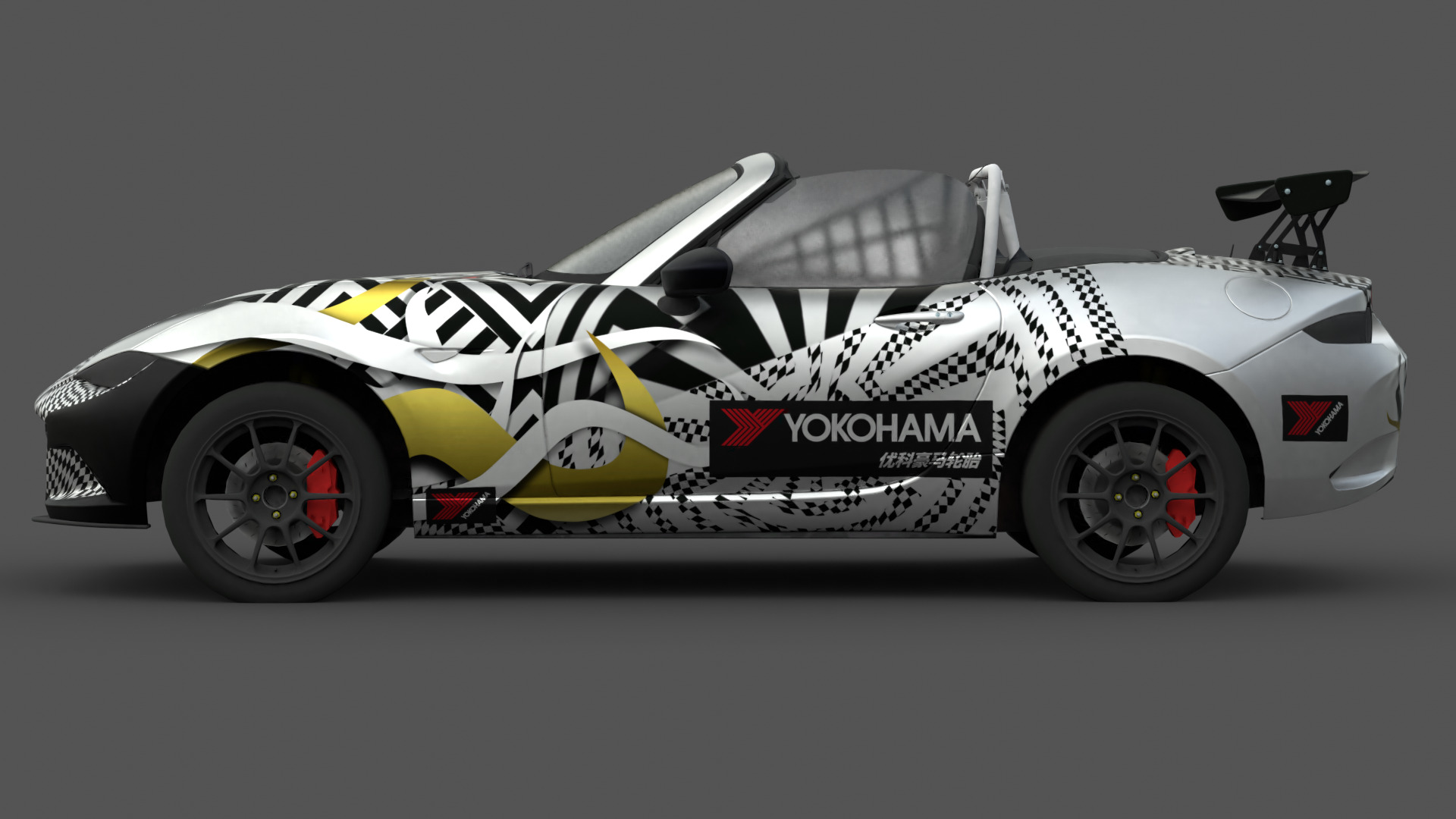 Mazda MX-5 Miata 3D Model Realistic Game Ready Roadster Low-poly 3D model_1