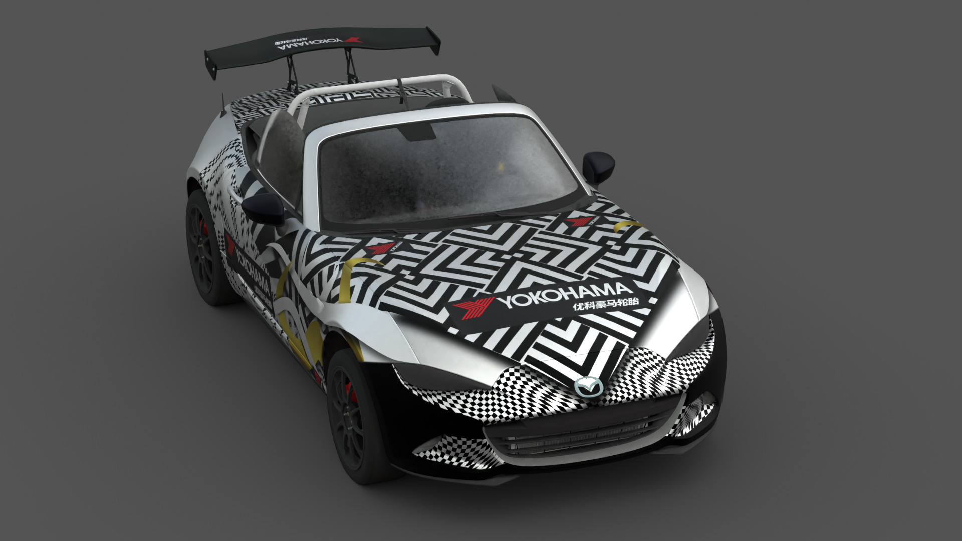 Mazda MX-5 Miata 3D Model Realistic Game Ready Roadster Low-poly 3D model_5