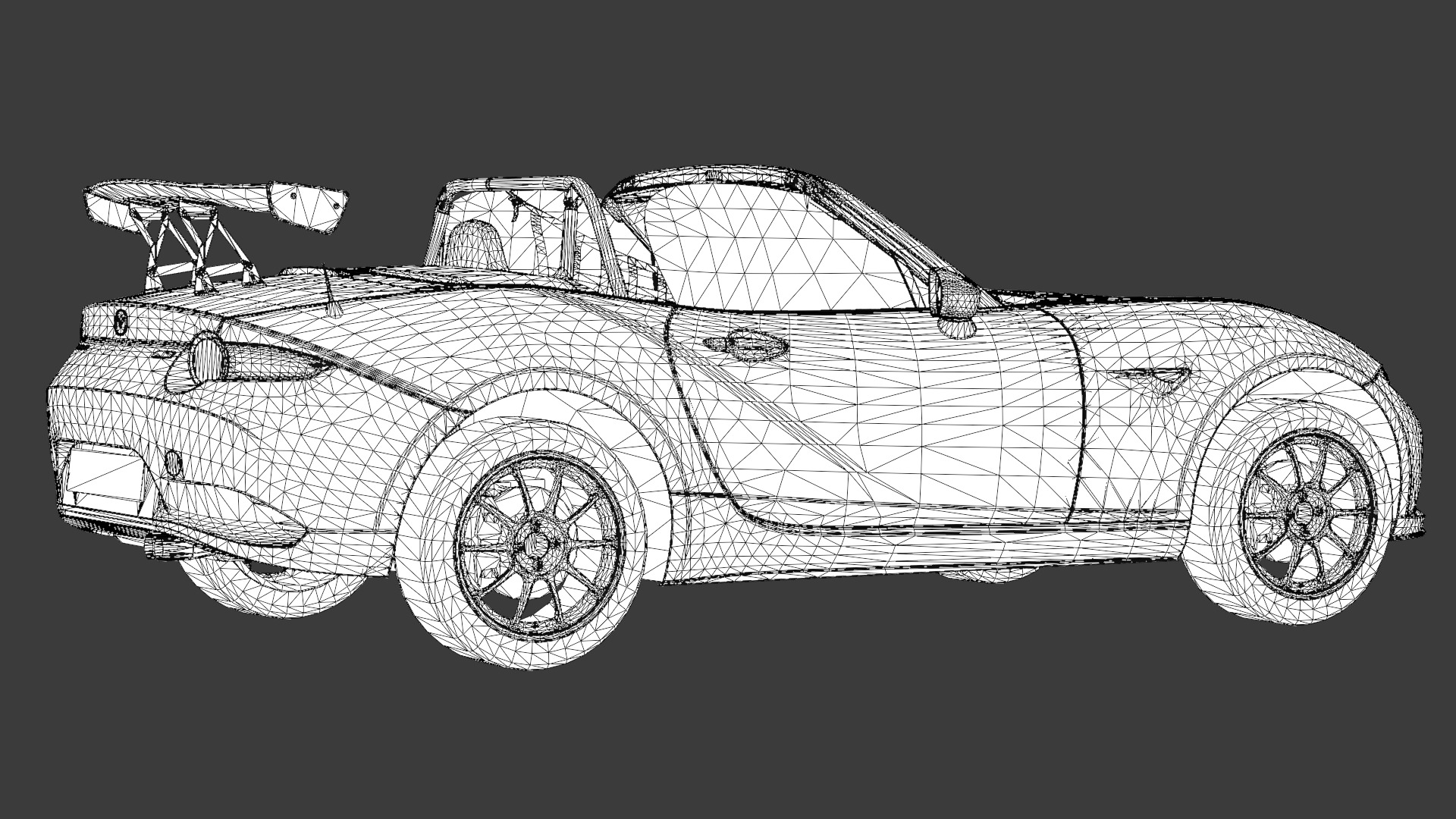 Mazda MX-5 Miata 3D Model Realistic Game Ready Roadster Low-poly 3D model_13