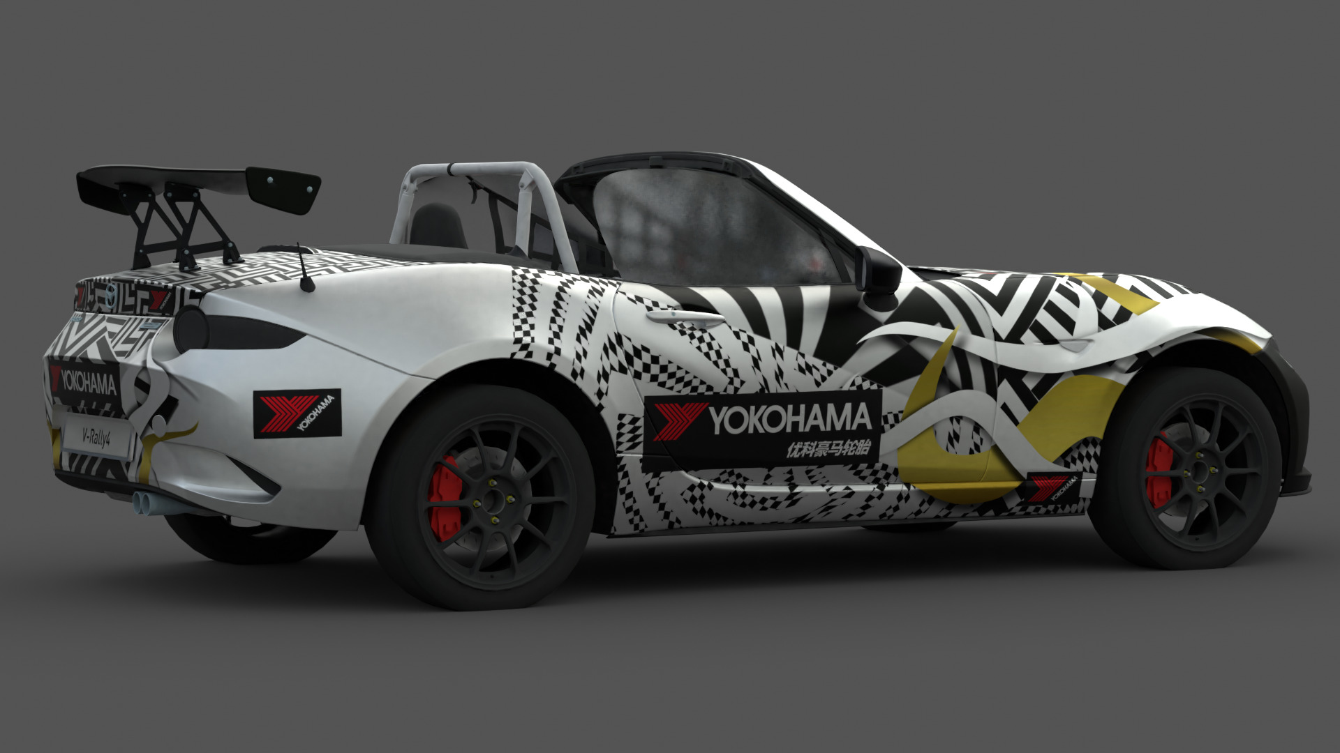 Mazda MX-5 Miata 3D Model Realistic Game Ready Roadster Low-poly 3D model_3