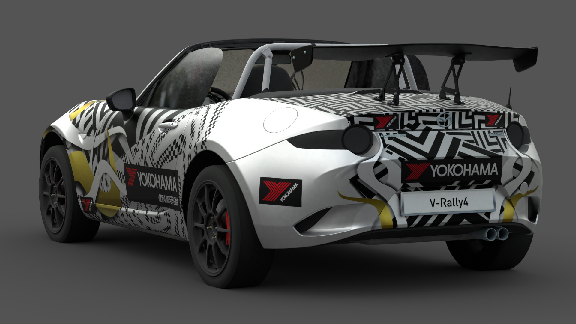 Mazda MX-5 Miata 3D Model Realistic Game Ready Roadster Low-poly 3D model_2