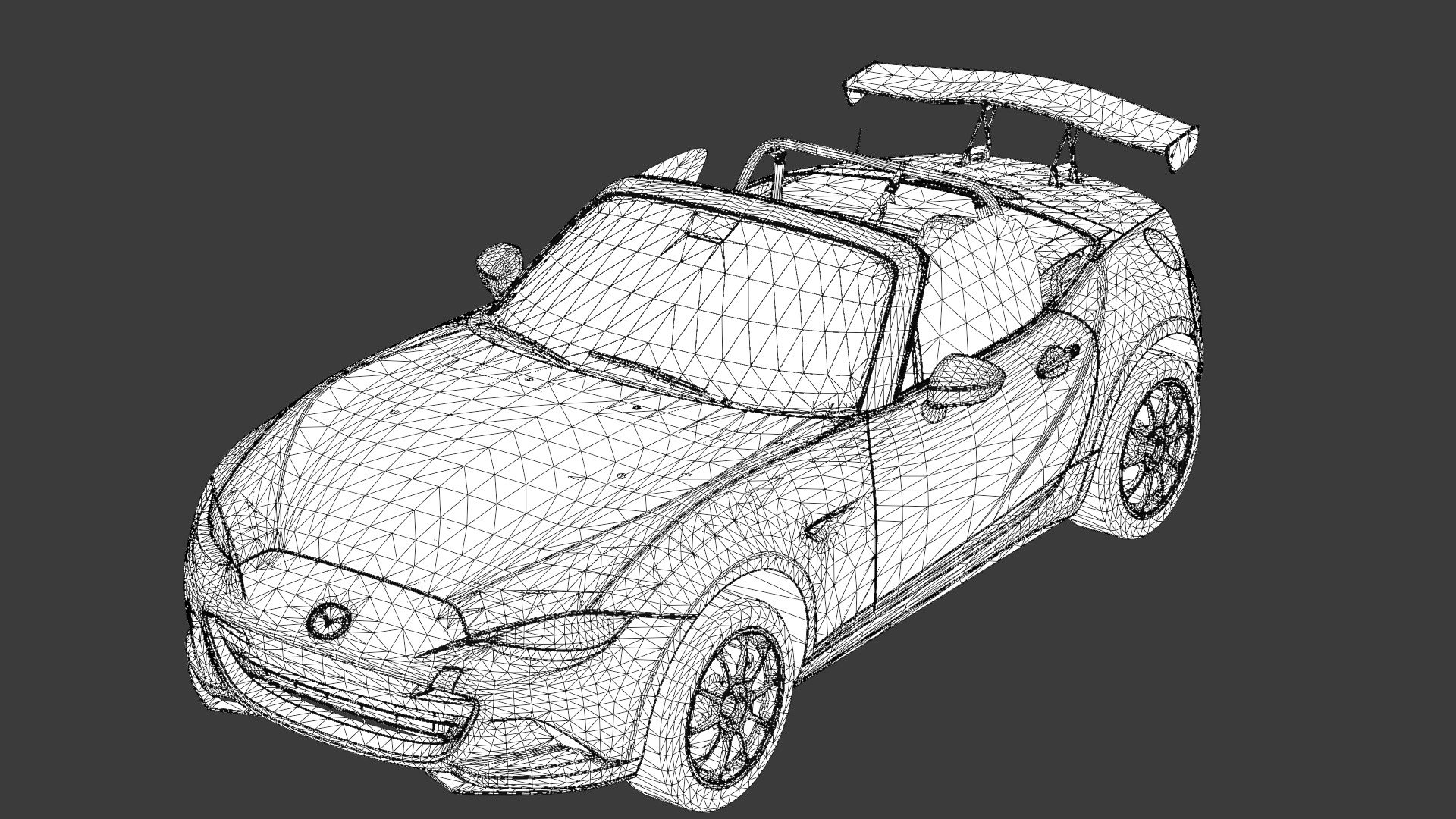 Mazda MX-5 Miata 3D Model Realistic Game Ready Roadster Low-poly 3D model_16