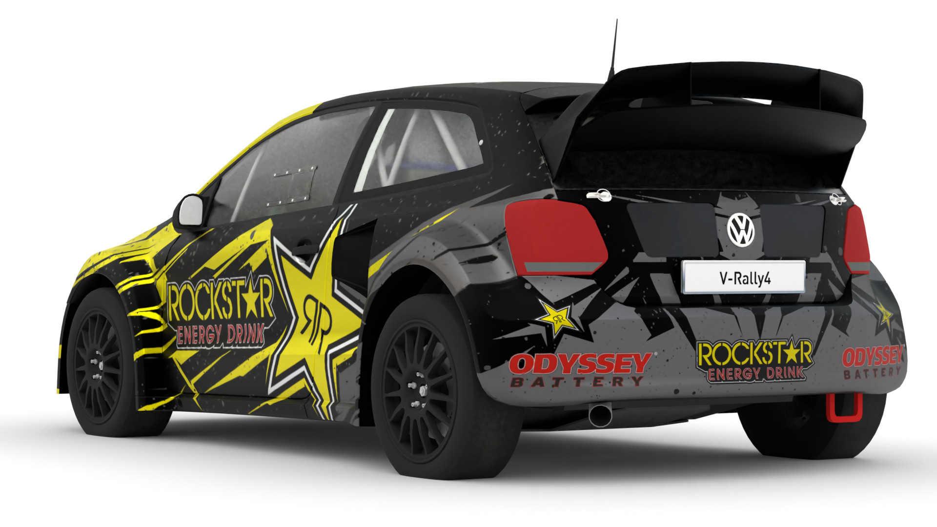 Volkswagen Polo R WRX 3D Model Rallycross Race Car Low-poly 3D model_2