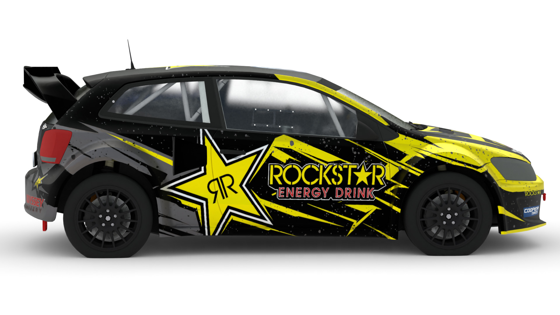 Volkswagen Polo R WRX 3D Model Rallycross Race Car Low-poly 3D model_4