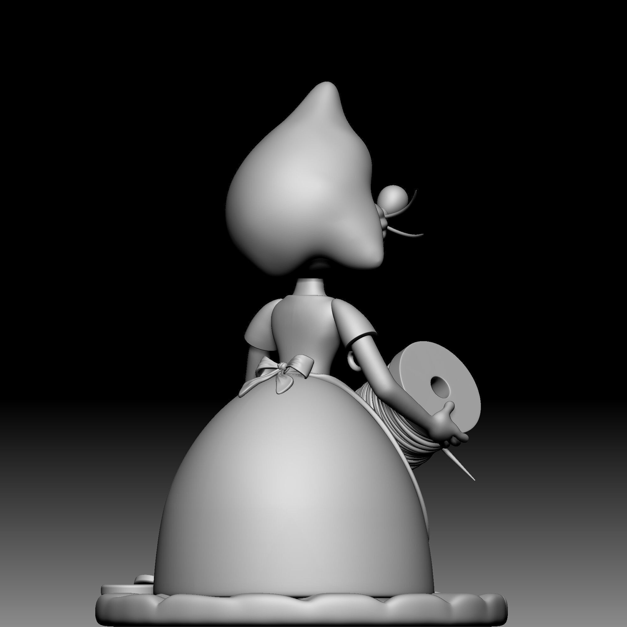 Mouse - Perla - Cinderella - 010 3D print model_5