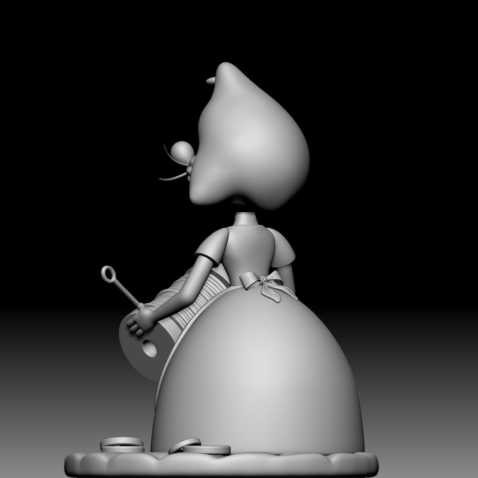 Mouse - Perla - Cinderella - 010 3D print model_3