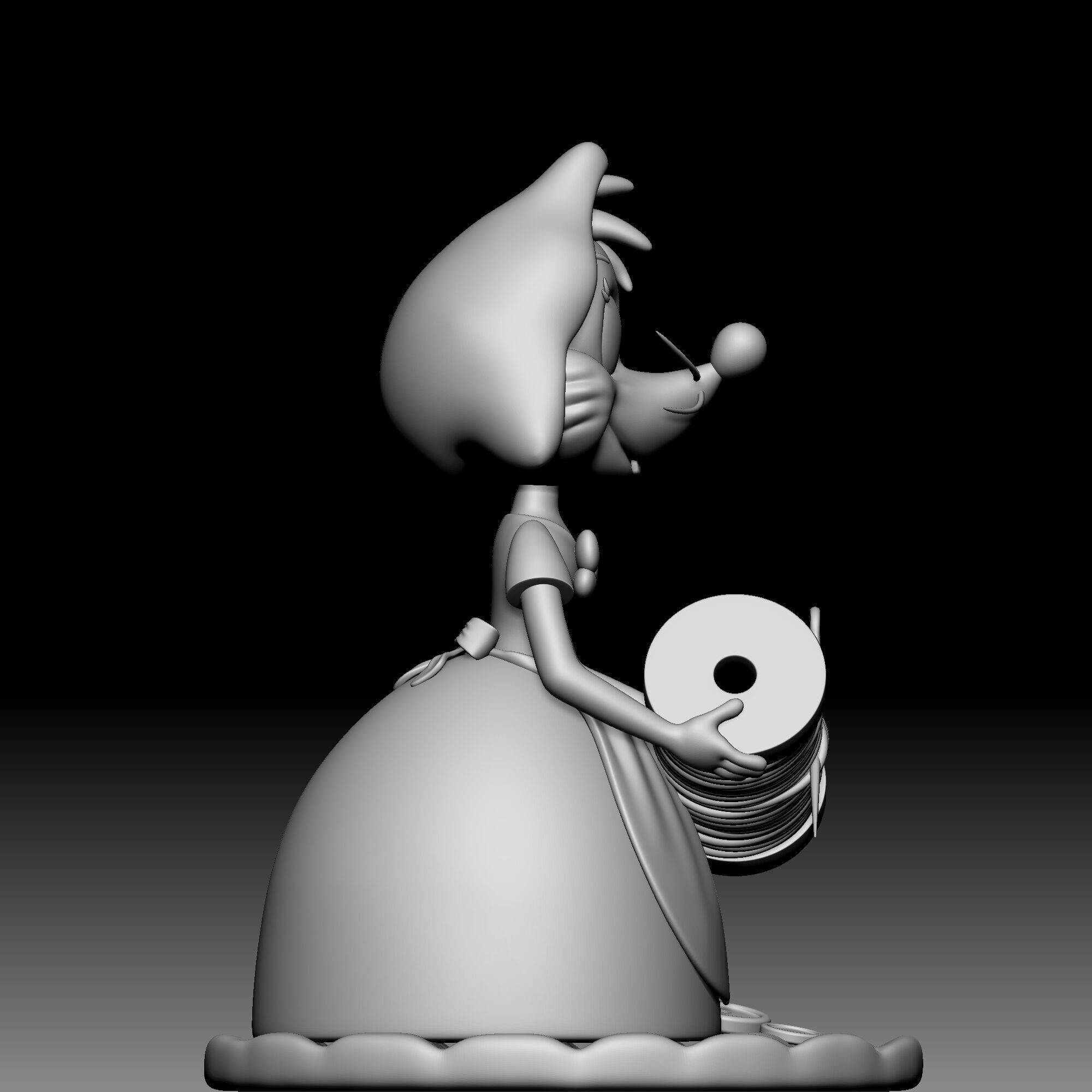Mouse - Perla - Cinderella - 010 3D print model_6