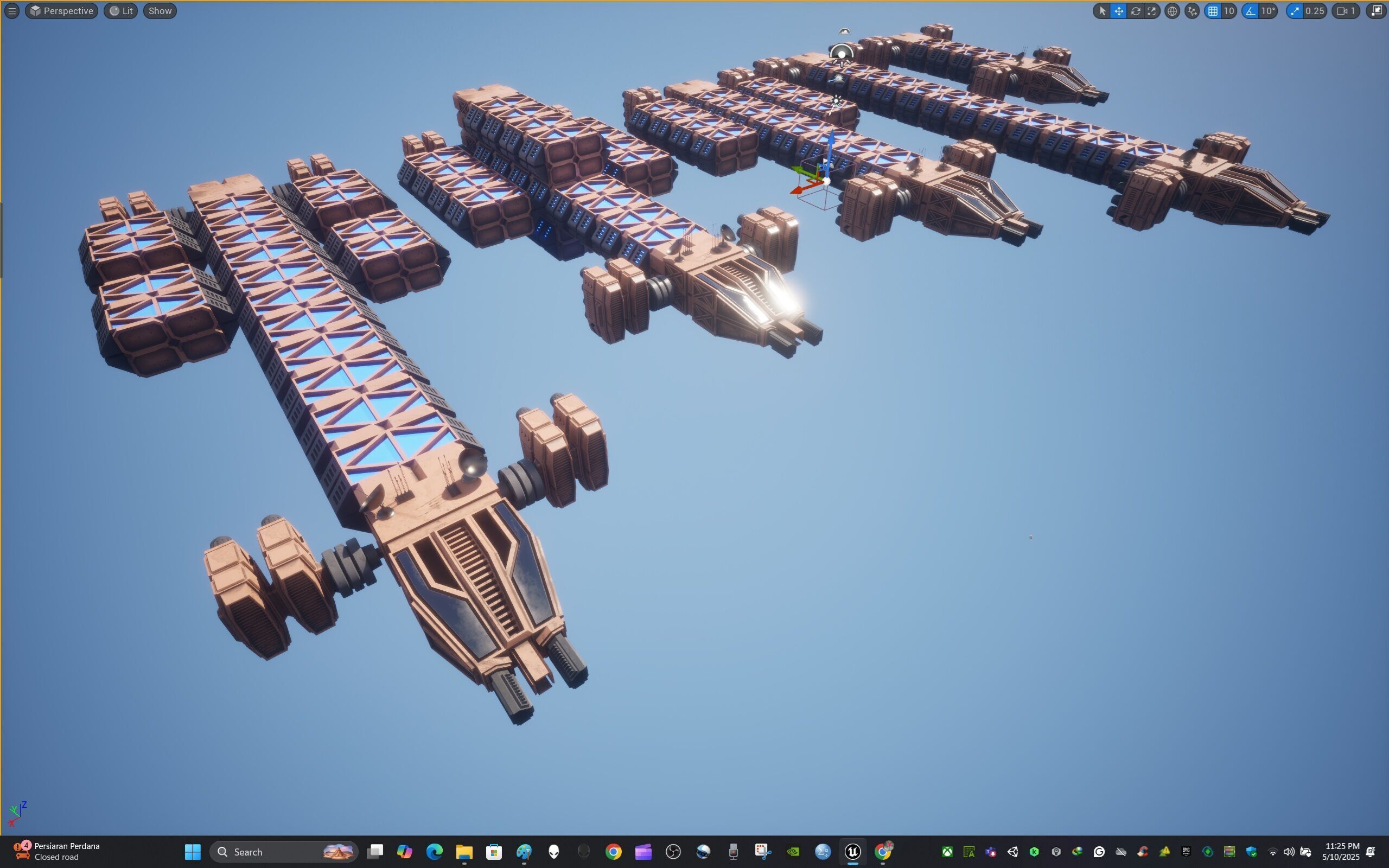 Modular Spaceship Five 3D model_28