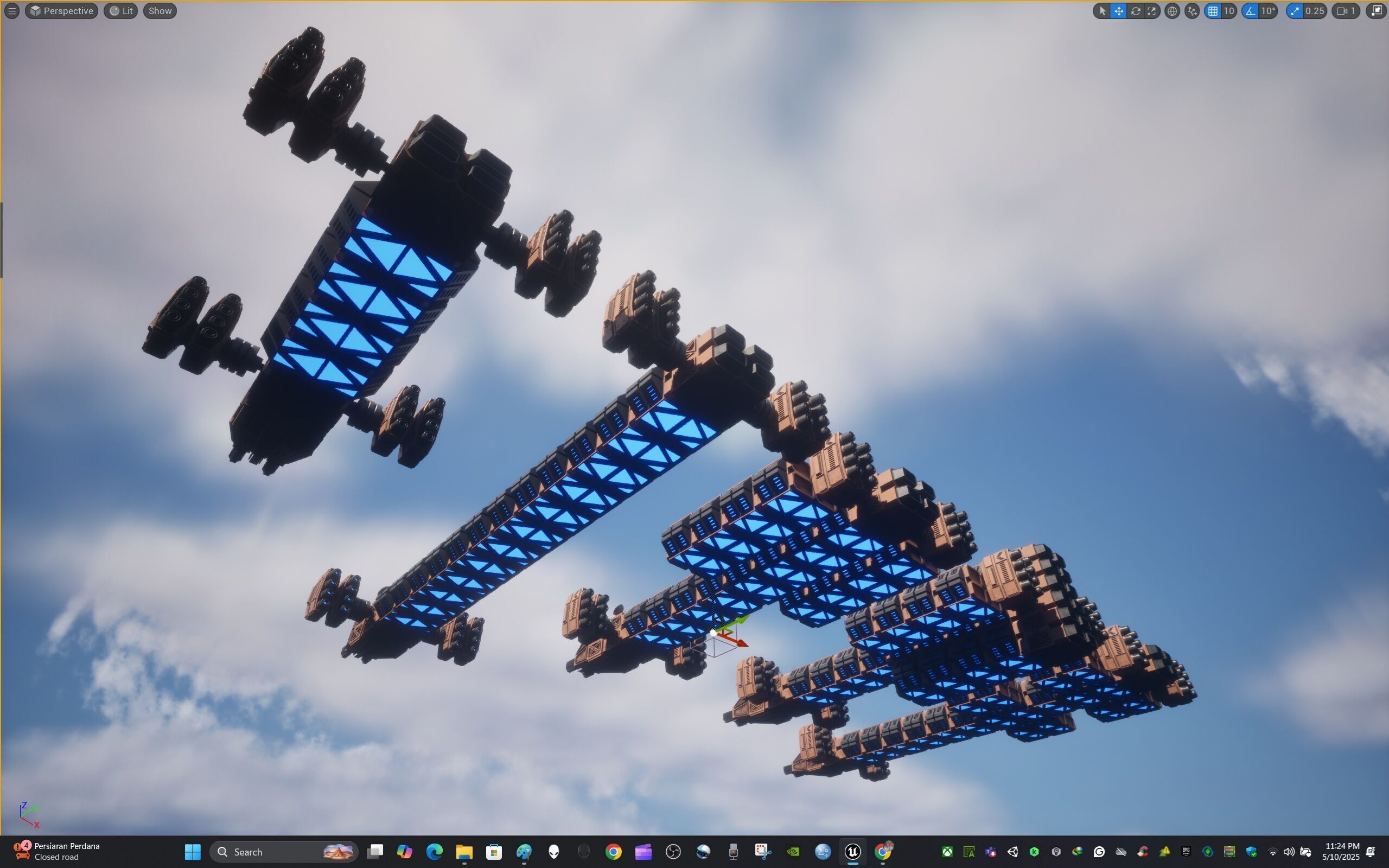 Modular Spaceship Five 3D model_27