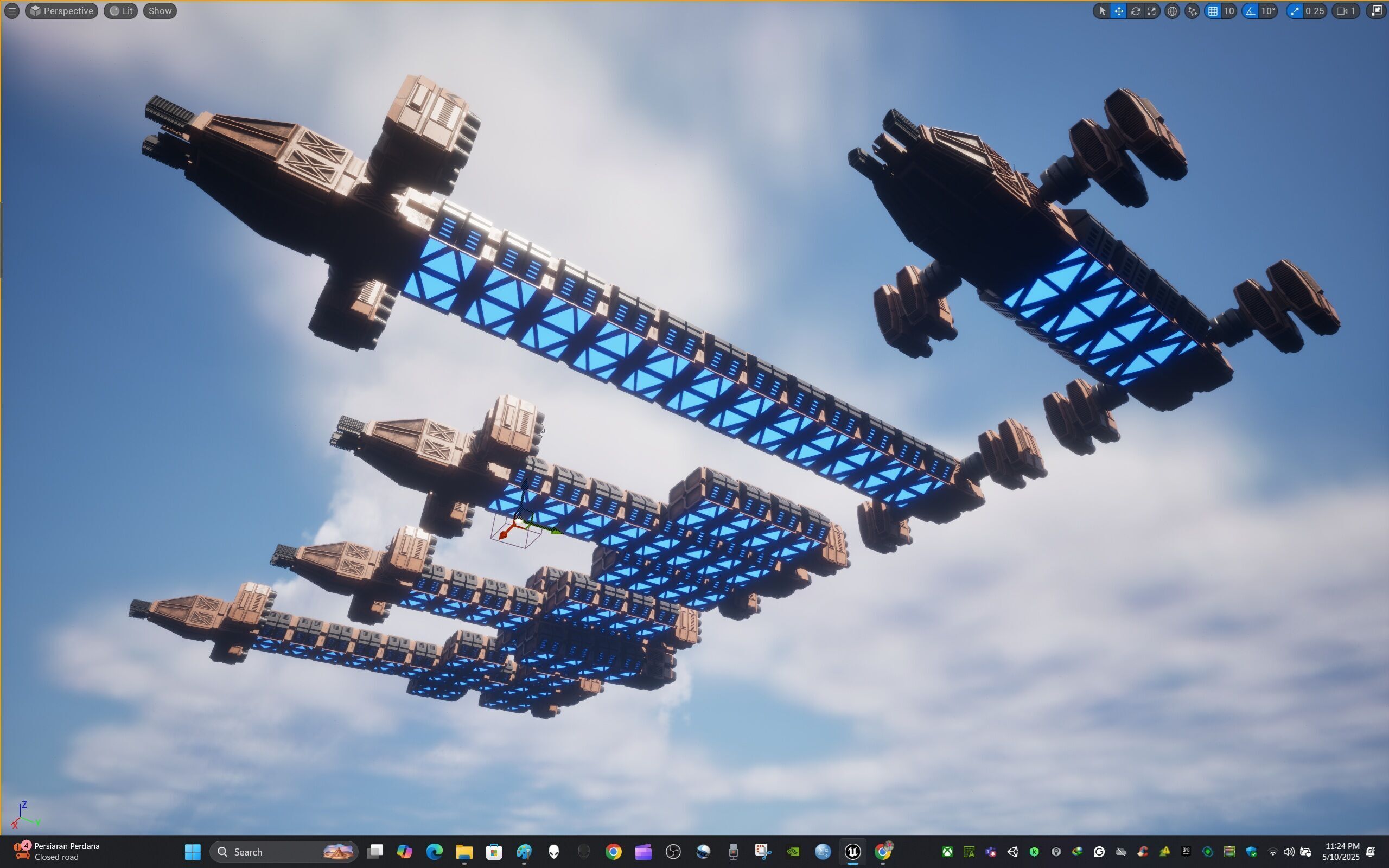 Modular Spaceship Five 3D model_26
