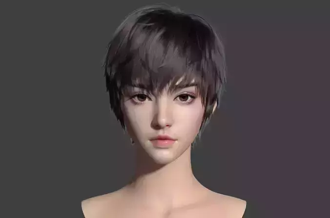 Beauty head shape 3D model 3D model