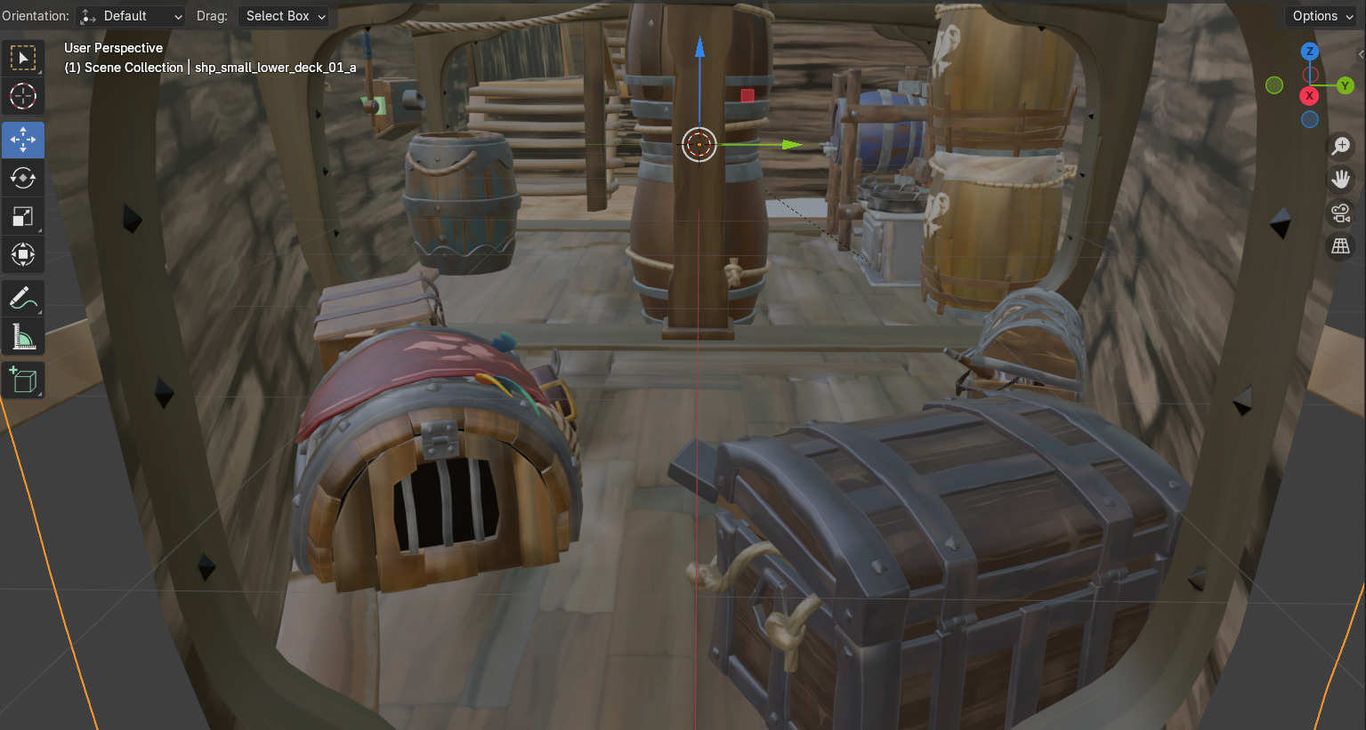 Sea of Thieves Sloop Hand-Built Texturized and Fully Functional 3D model_5