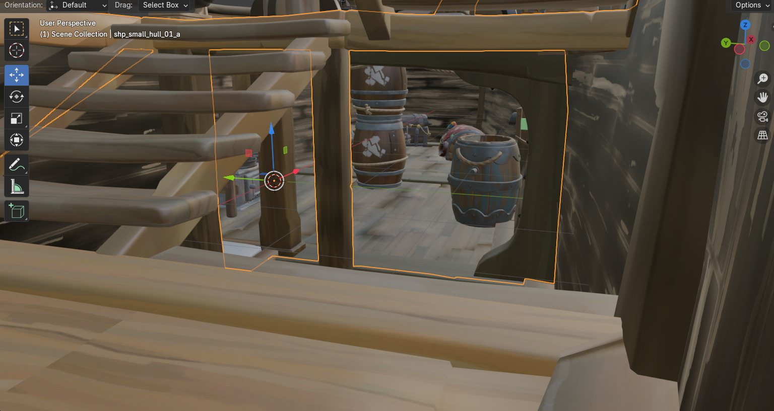 Sea of Thieves Sloop Hand-Built Texturized and Fully Functional 3D model_4