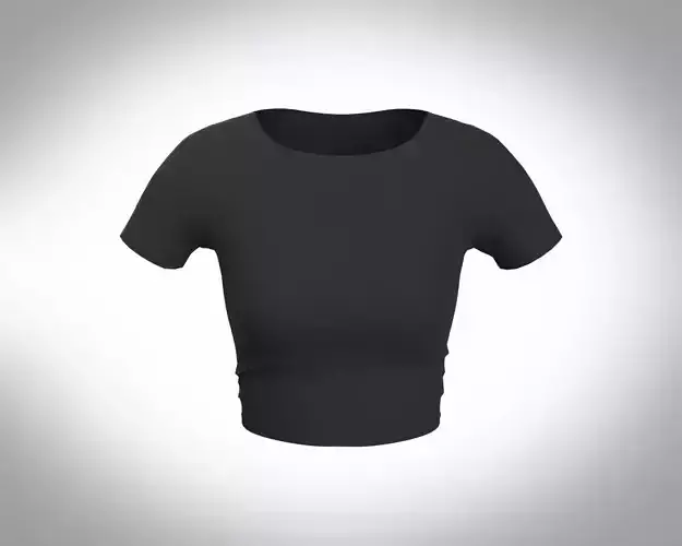 Urban Modern-day Female Fitted Tee  3D model