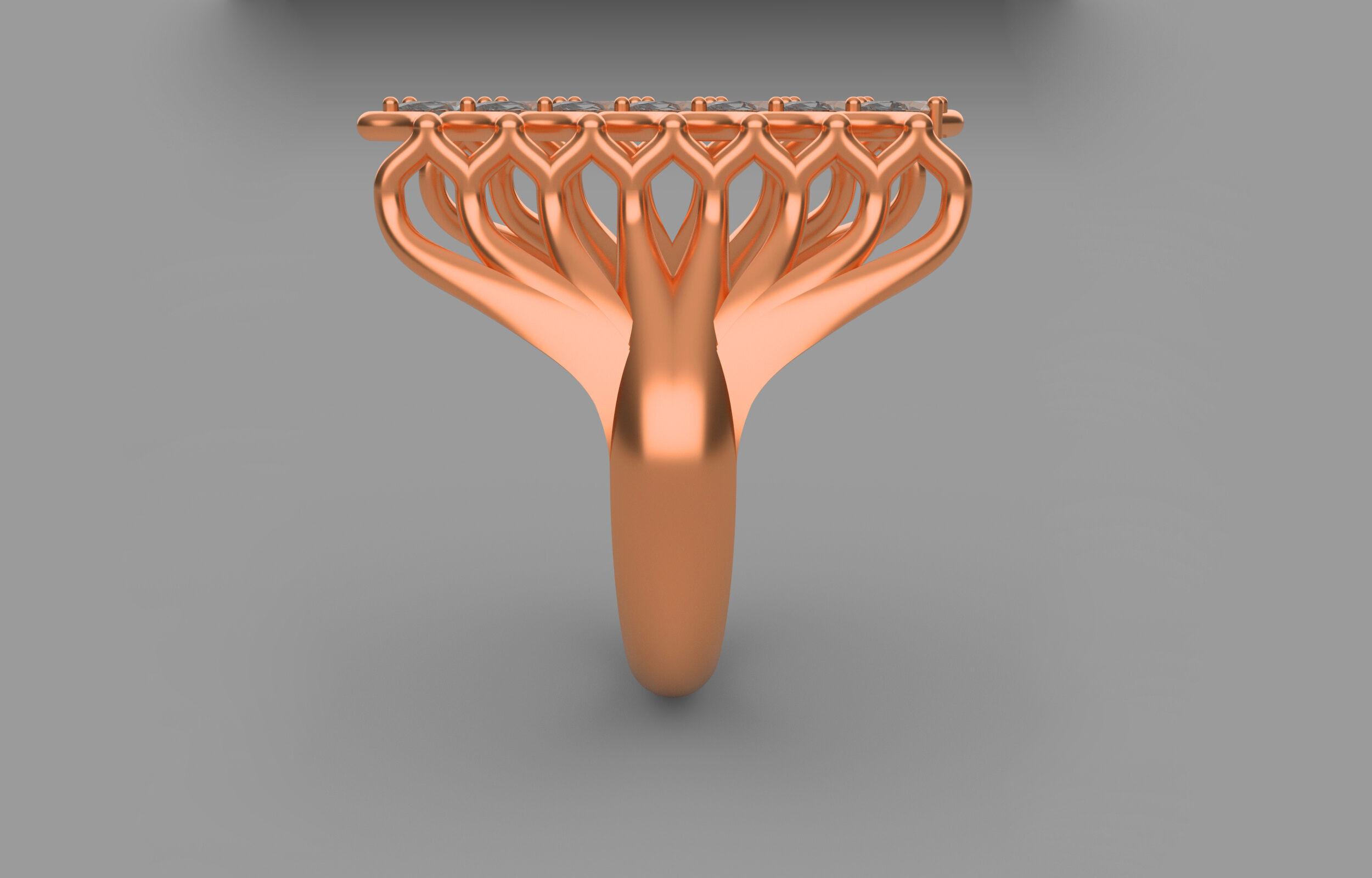 Wedding ring 3D print model_6