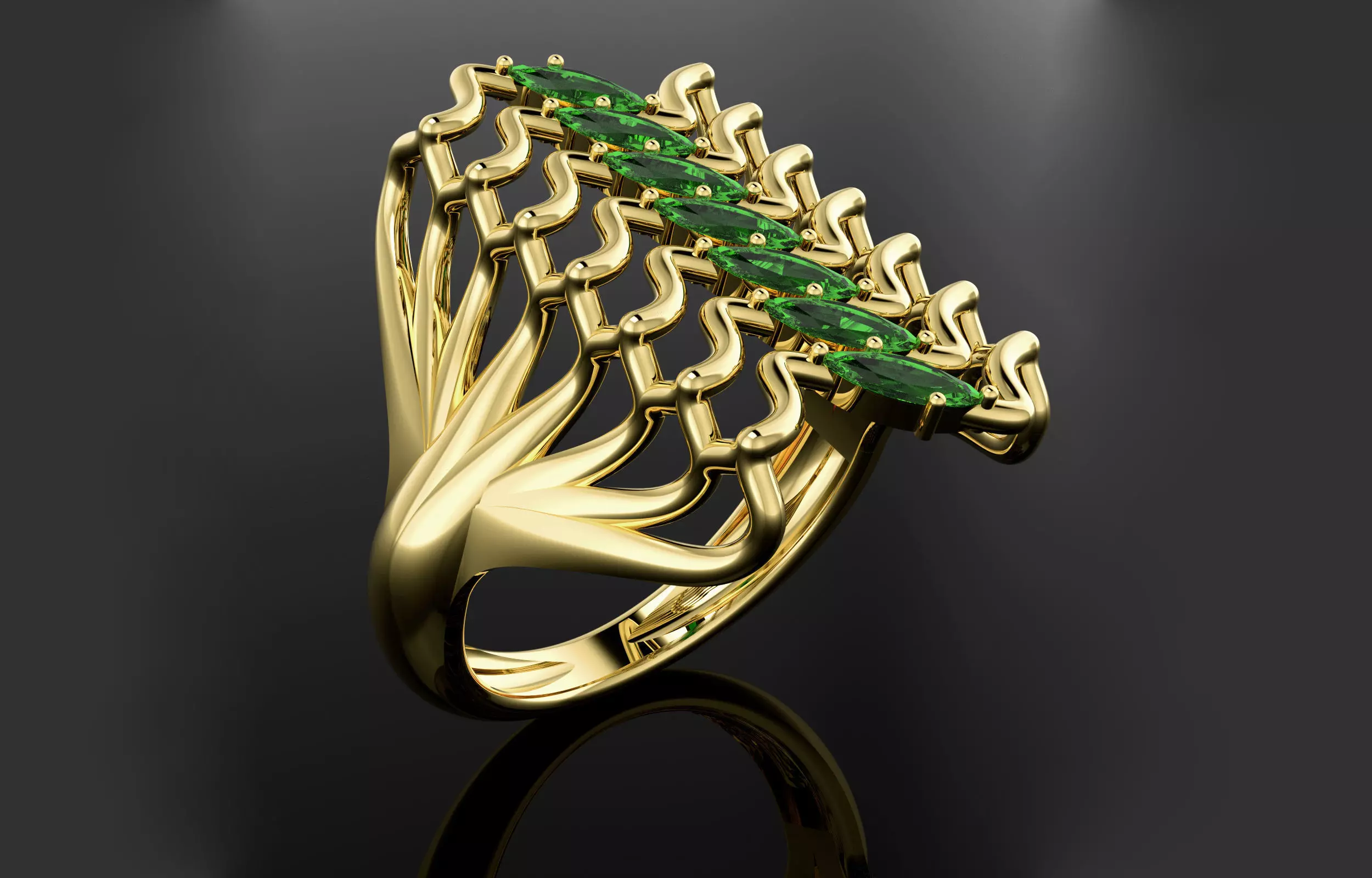 Wedding ring 3D print model_0